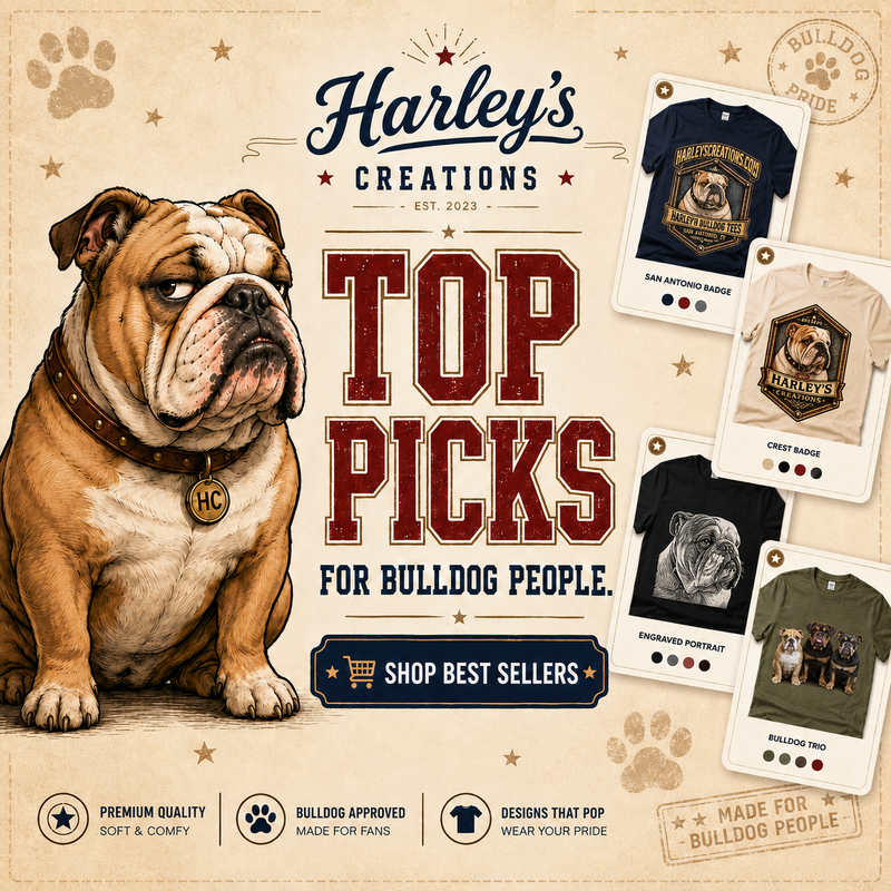 🏆 TOP PICKS / Best Selling Bulldog Tees