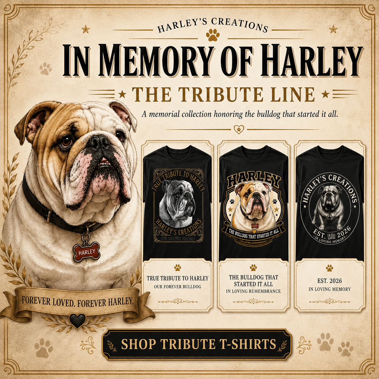 🤍 IN MEMORY OF HARLEY / The Tribute Line