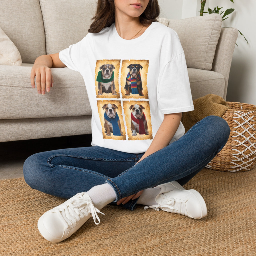 Four Bulldog Puppies T-Shirt