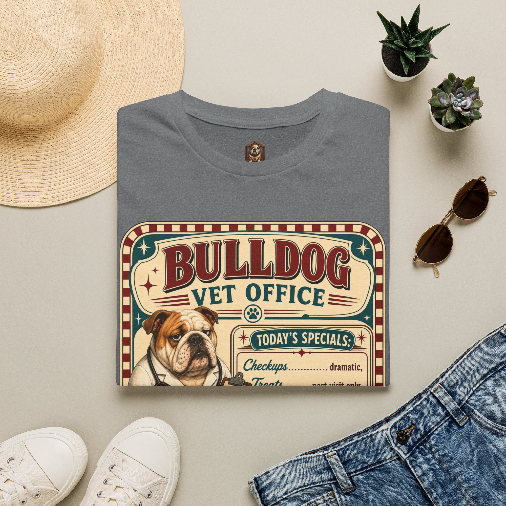 Bulldog Vet Office T-Shirt