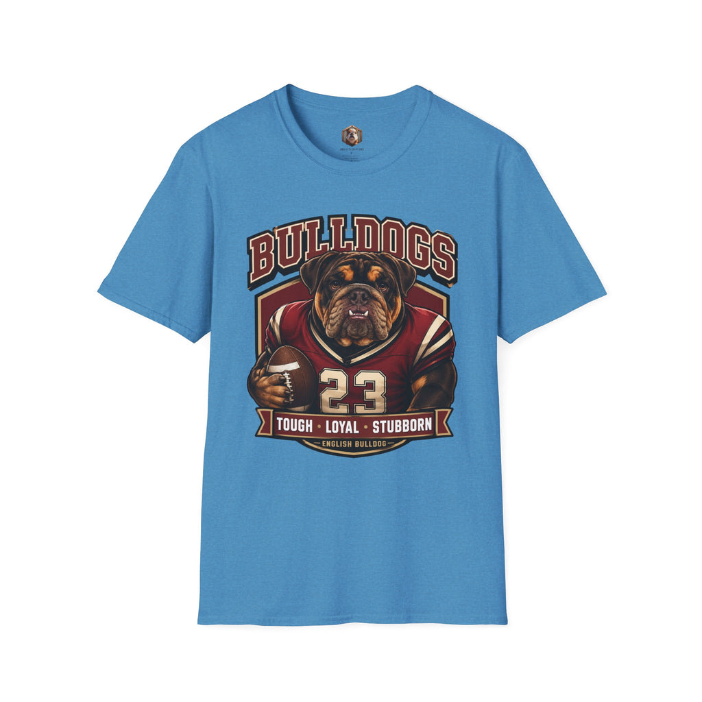 Bulldog Football Player T-Shirt