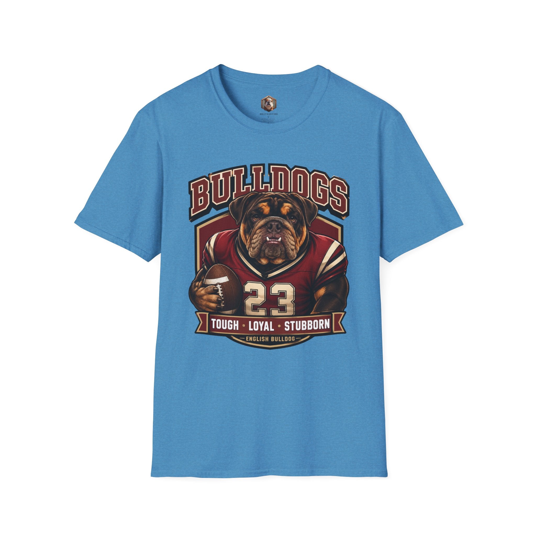 Bulldog Football Player T-Shirt