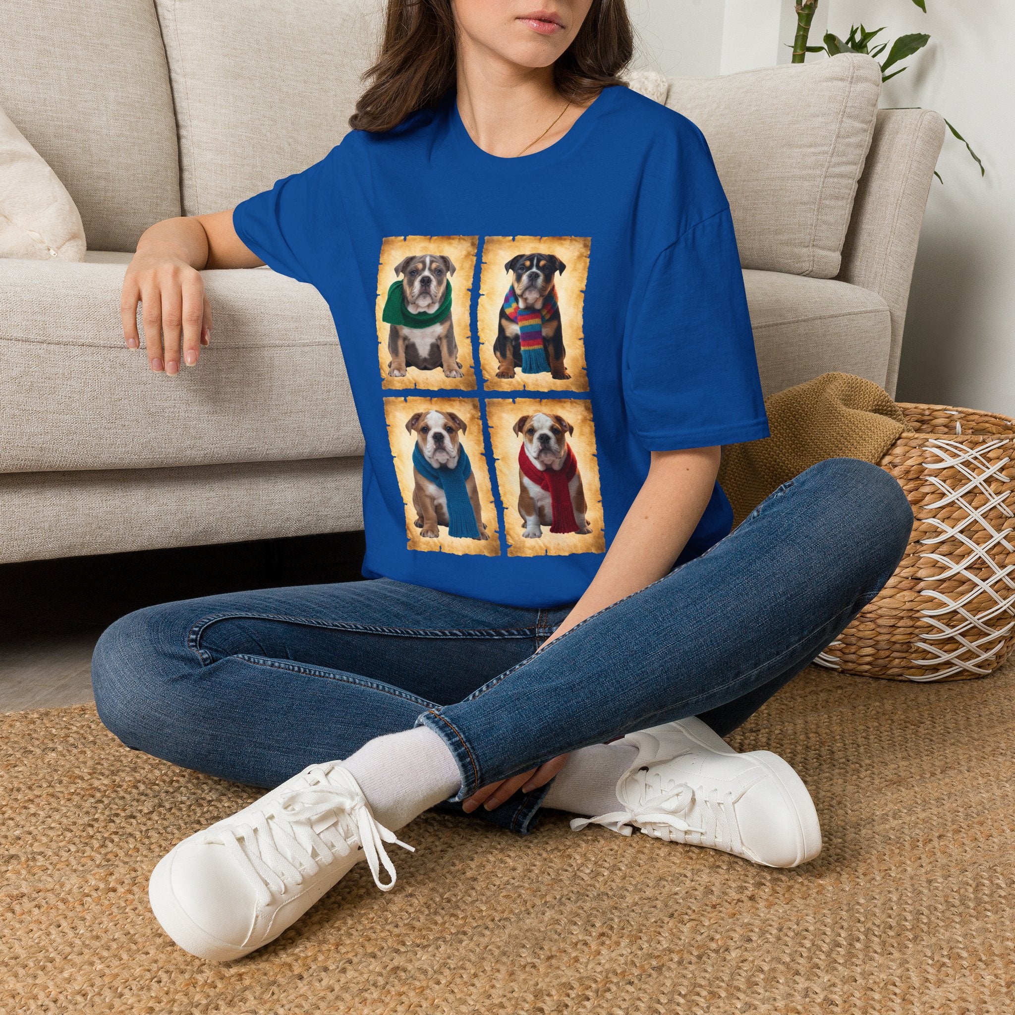 Four Bulldog Puppies T-Shirt