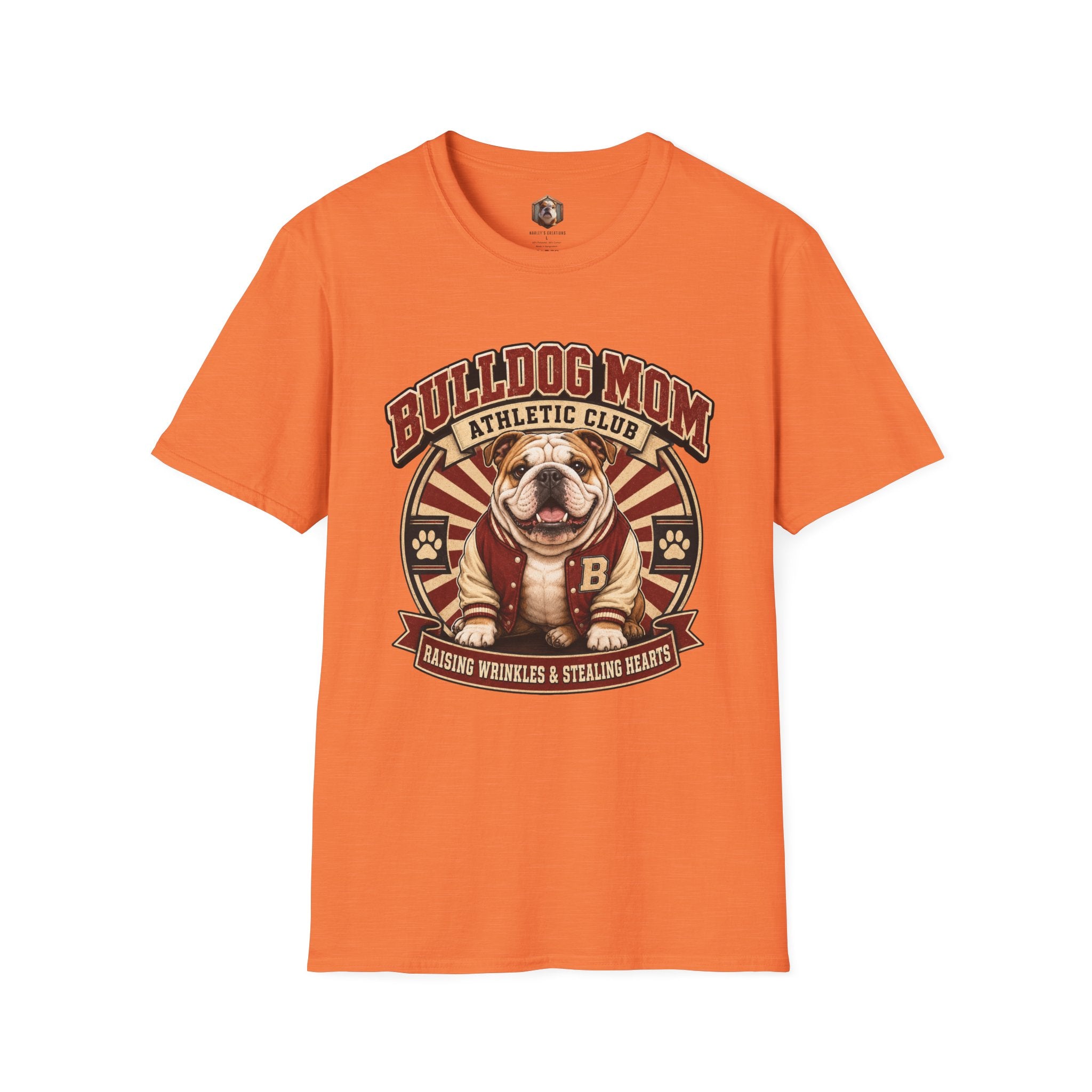 Bulldog Mom Athletic T-Shirt
