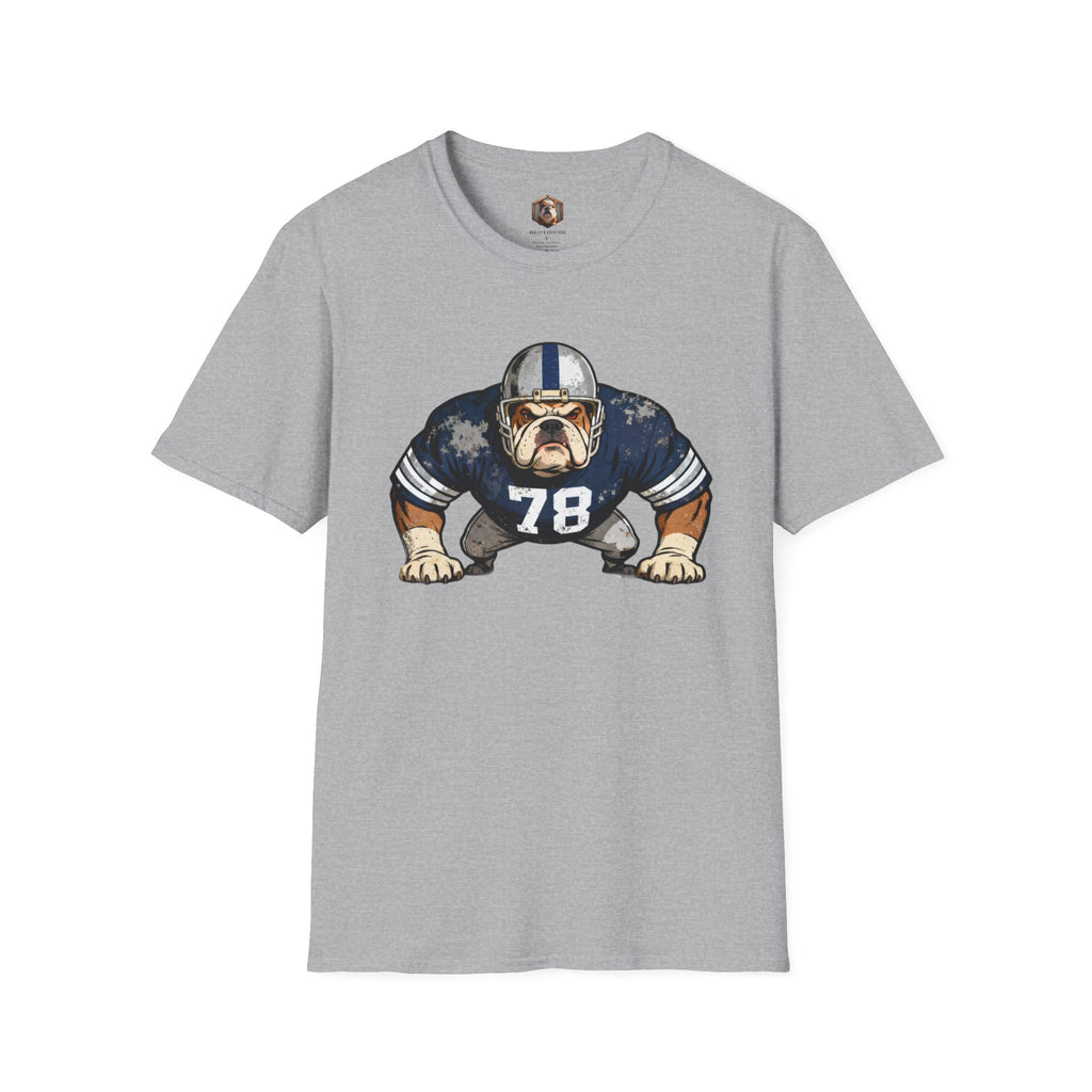 Bulldog Football Player T-Shirt