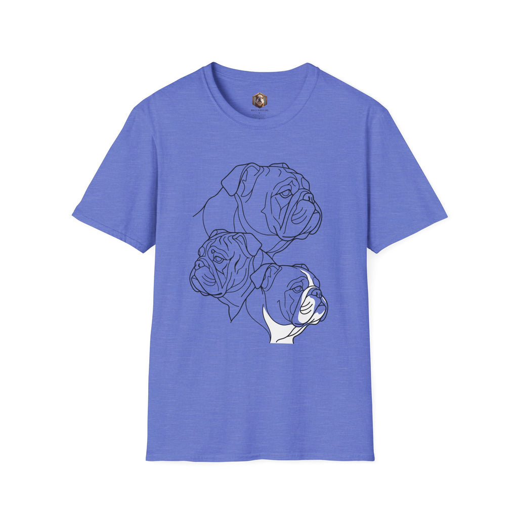 Bulldog Line Art T‑Shirt