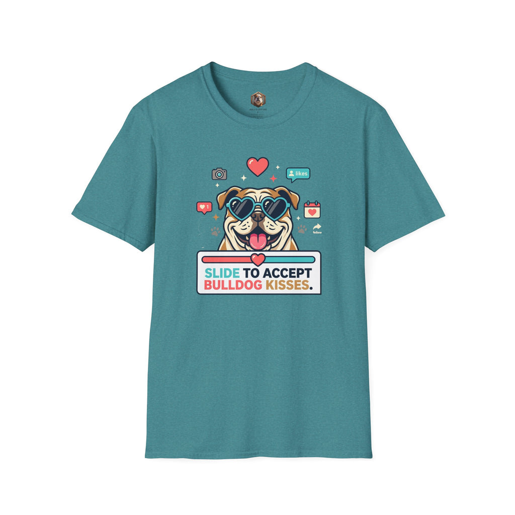 Slide to Accept Bulldog Kisses T-shirt