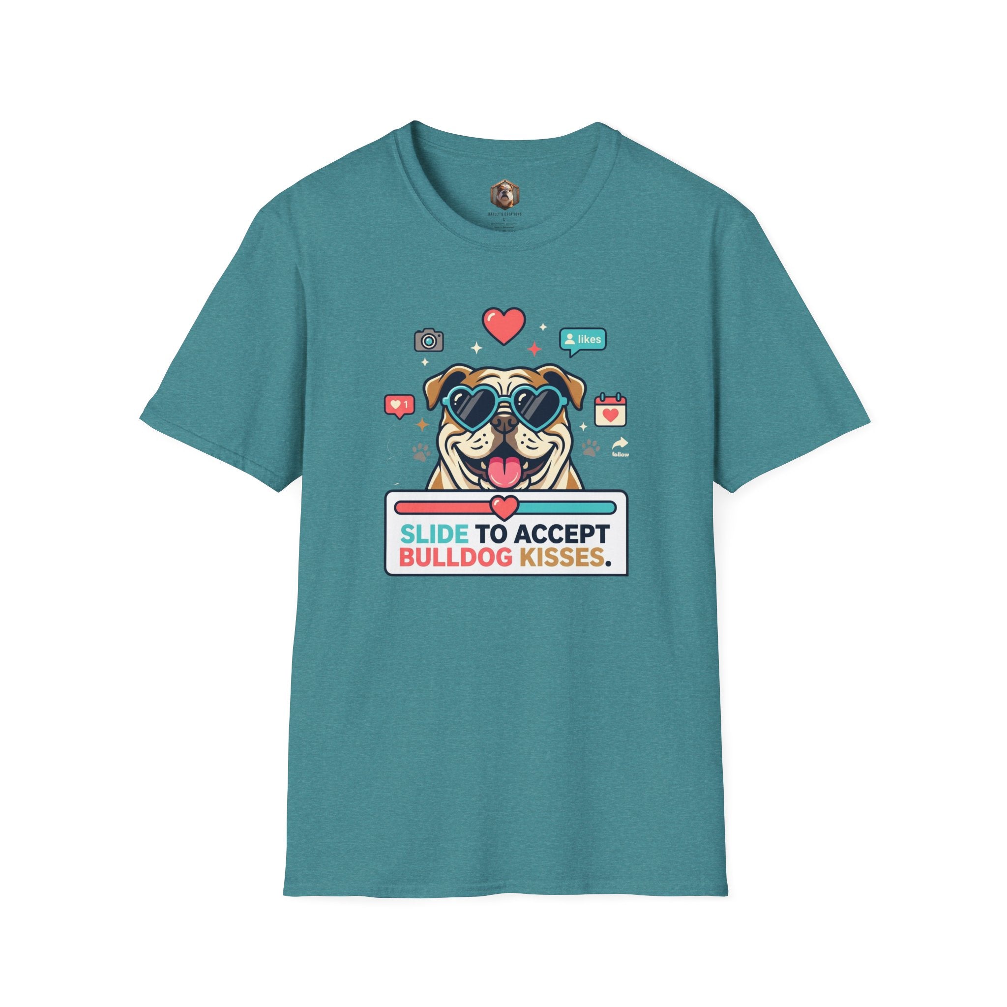 Slide to Accept Bulldog Kisses T-shirt