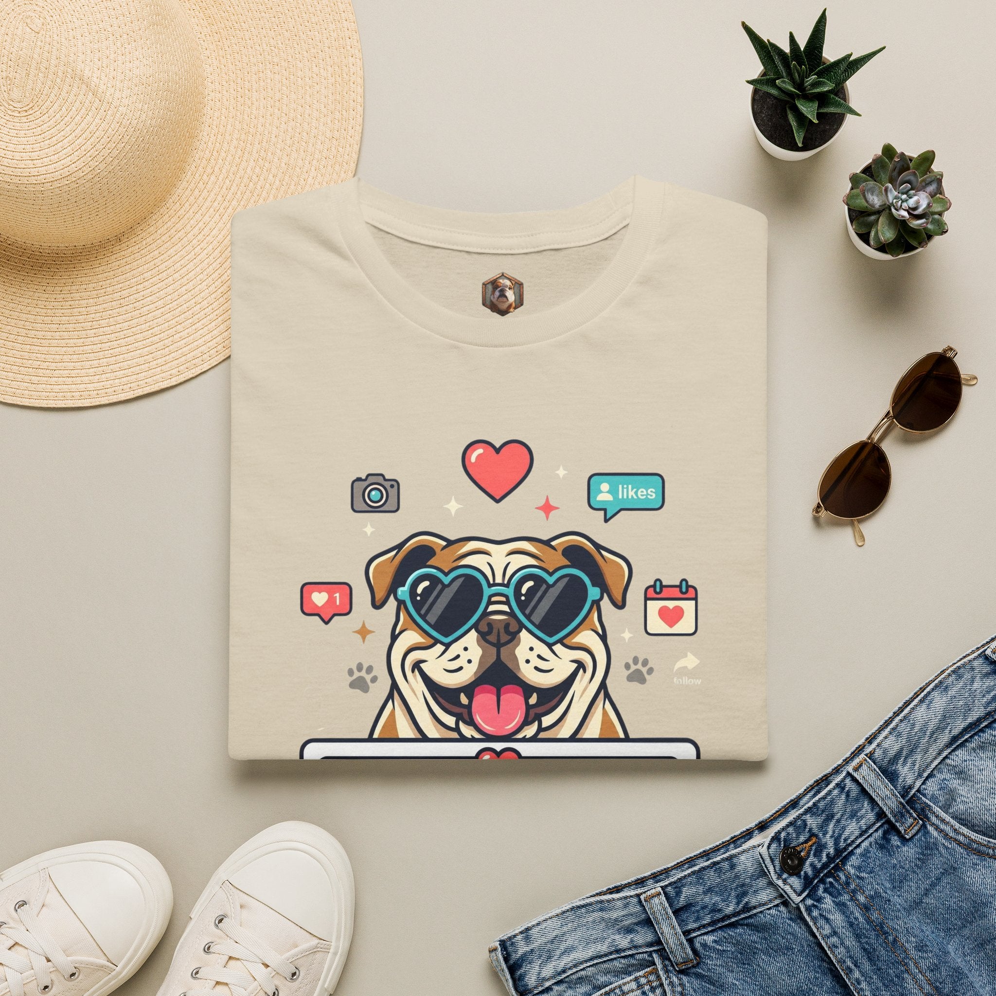 Slide to Accept Bulldog Kisses T-shirt