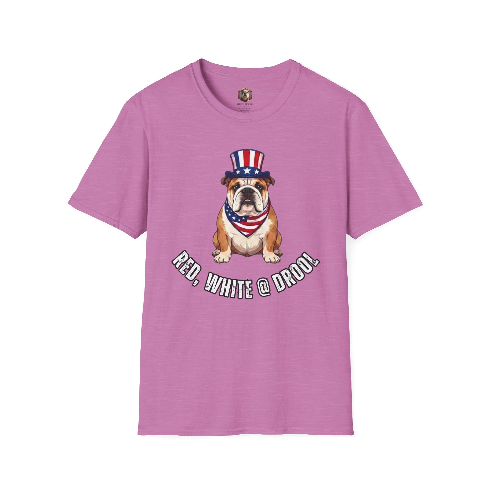Red, White & Bulldog  T-Shirt
