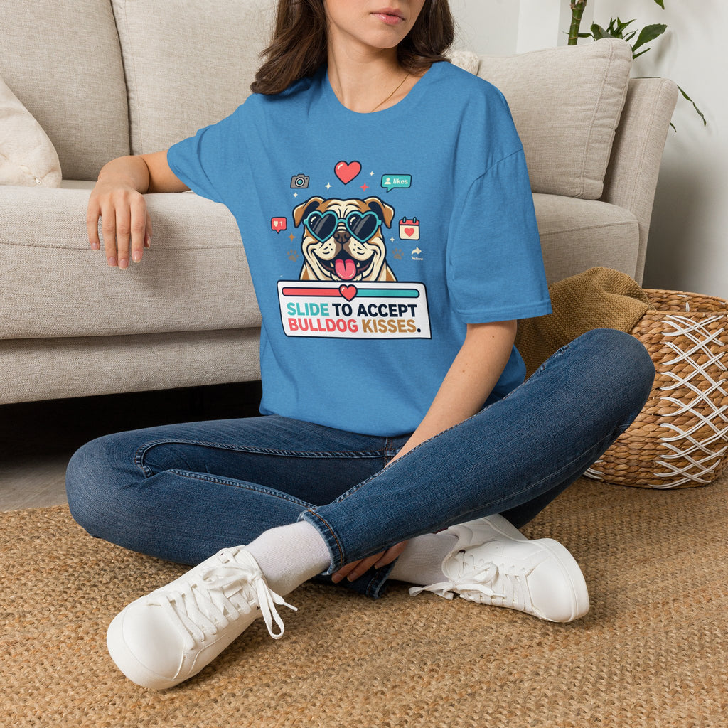 Slide to Accept Bulldog Kisses T-shirt
