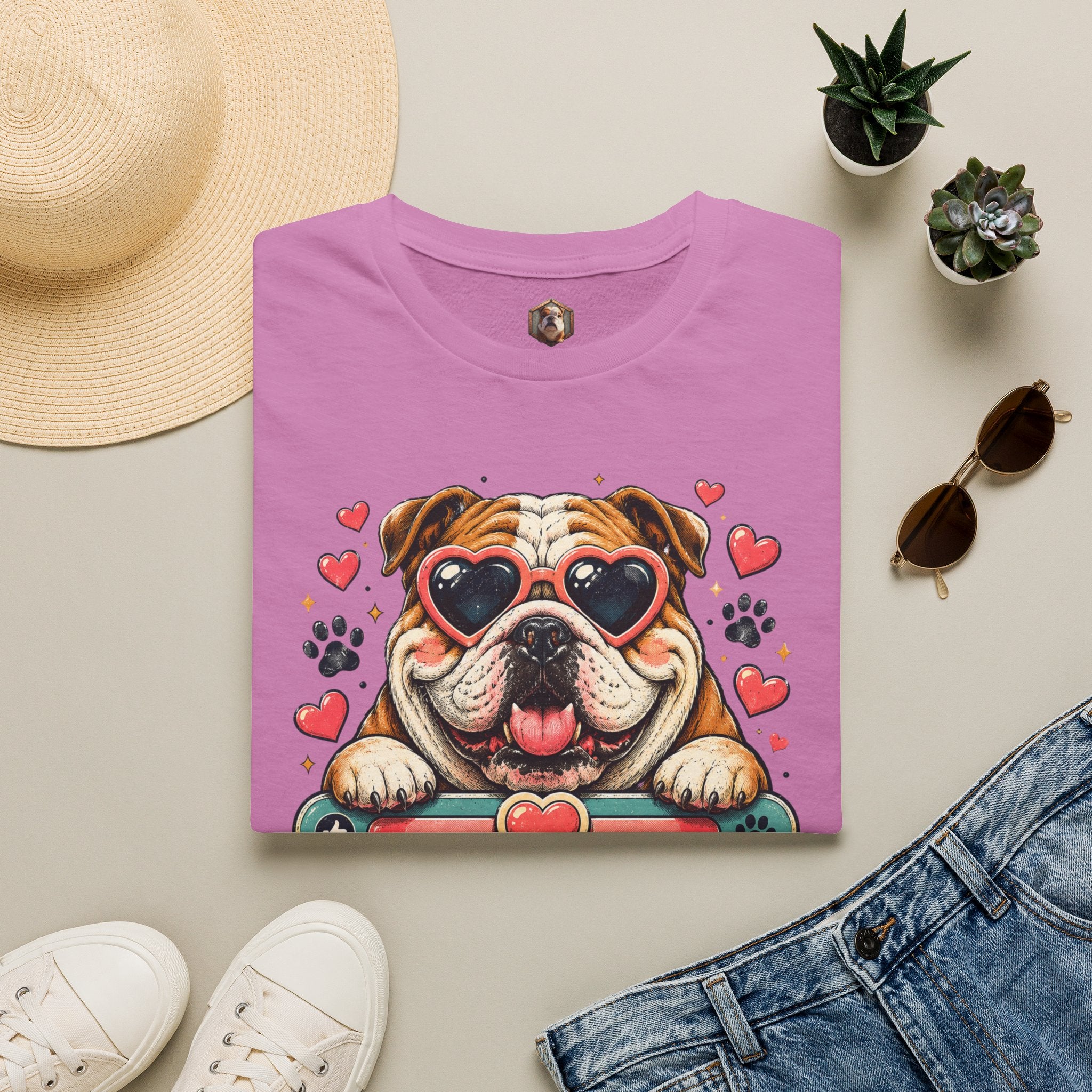 Bulldog Kisses T-shirt