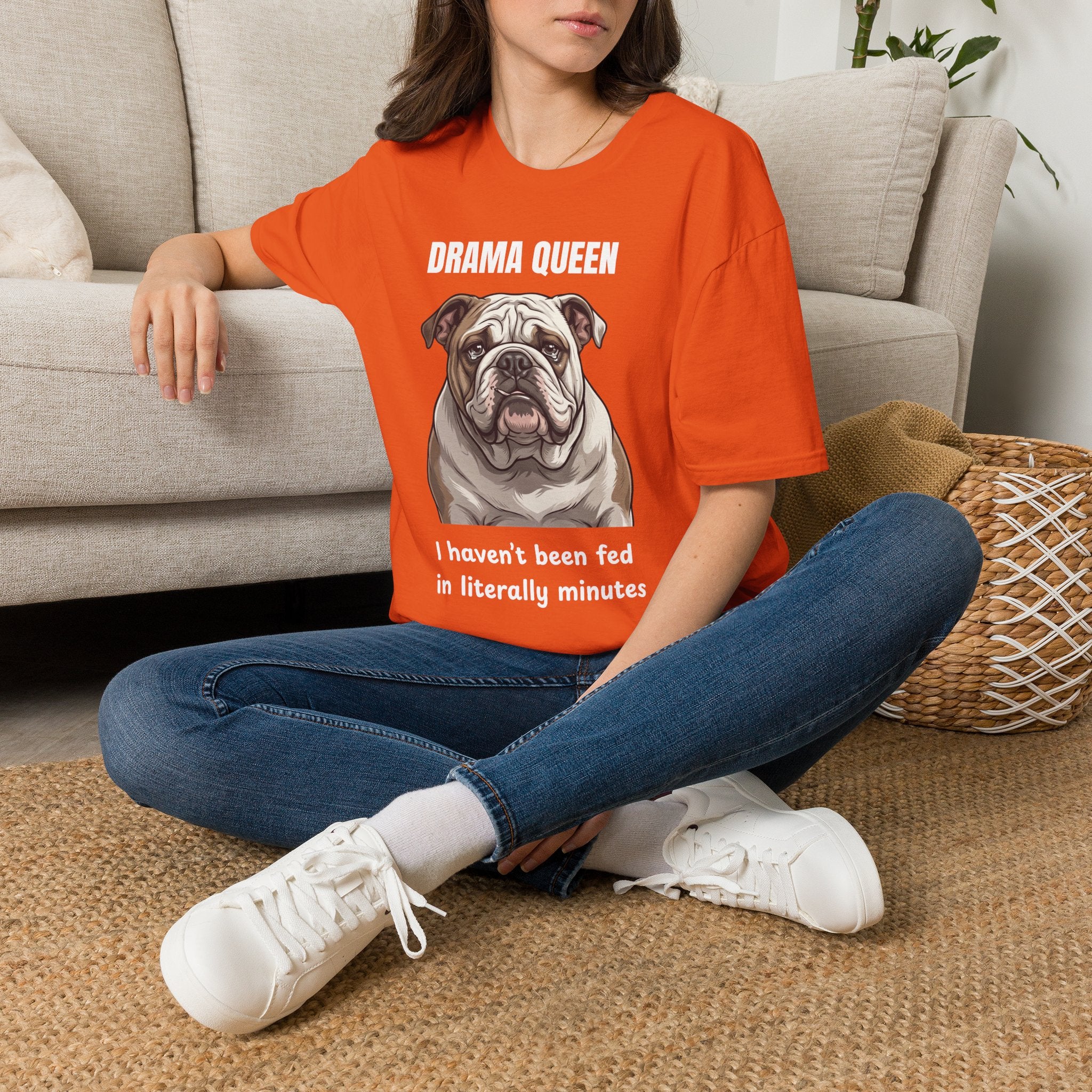 Drama Queen Bulldog T-Shirt