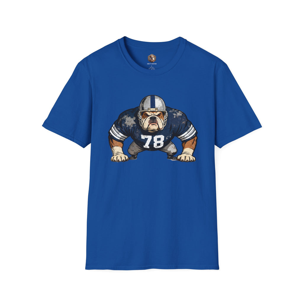 Bulldog Football Player T-Shirt