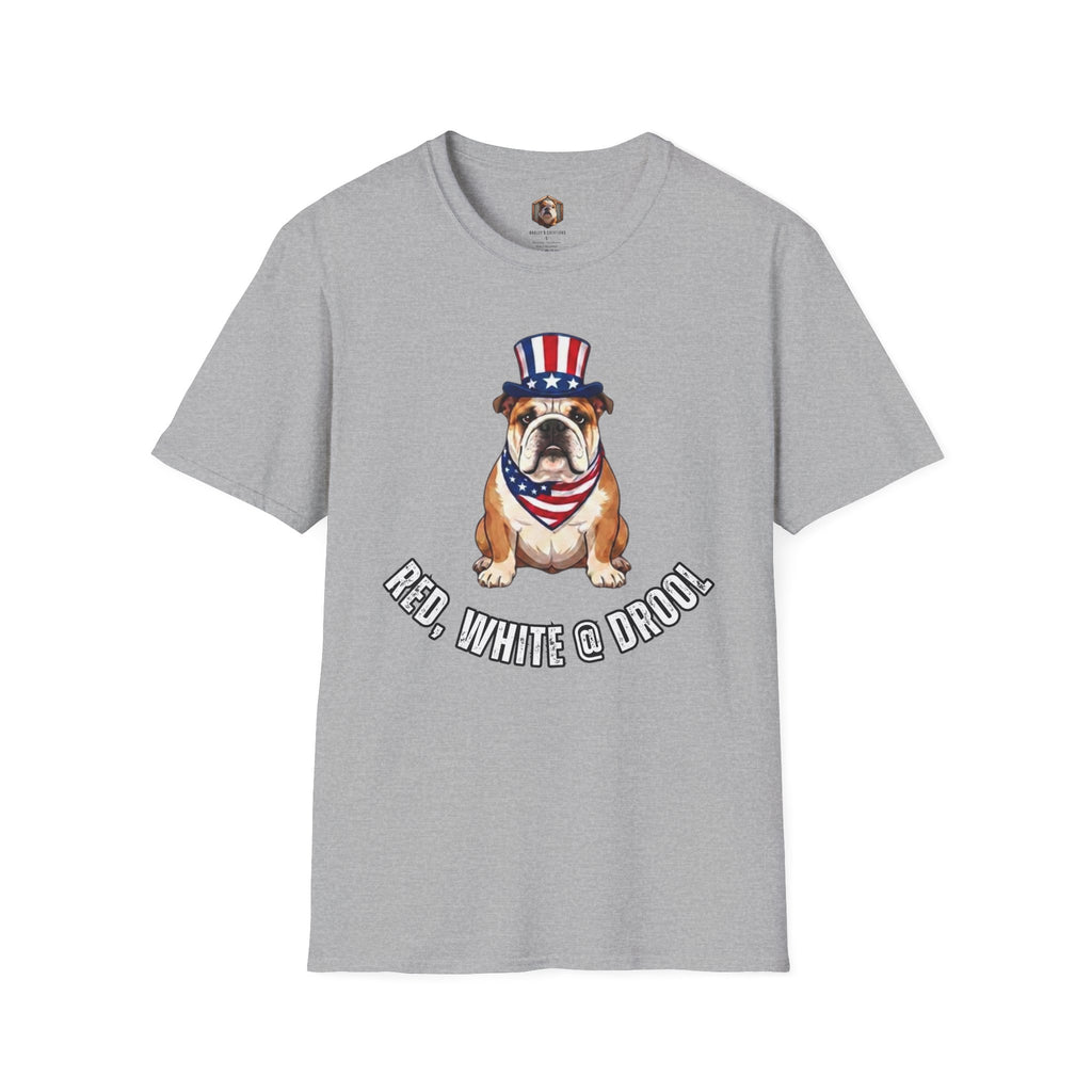 Red, White & Bulldog  T-Shirt