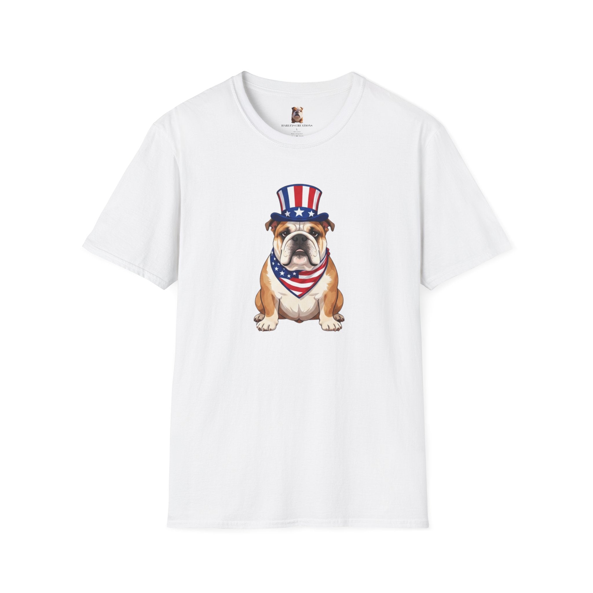 Patriotic Bulldog T-Shirt