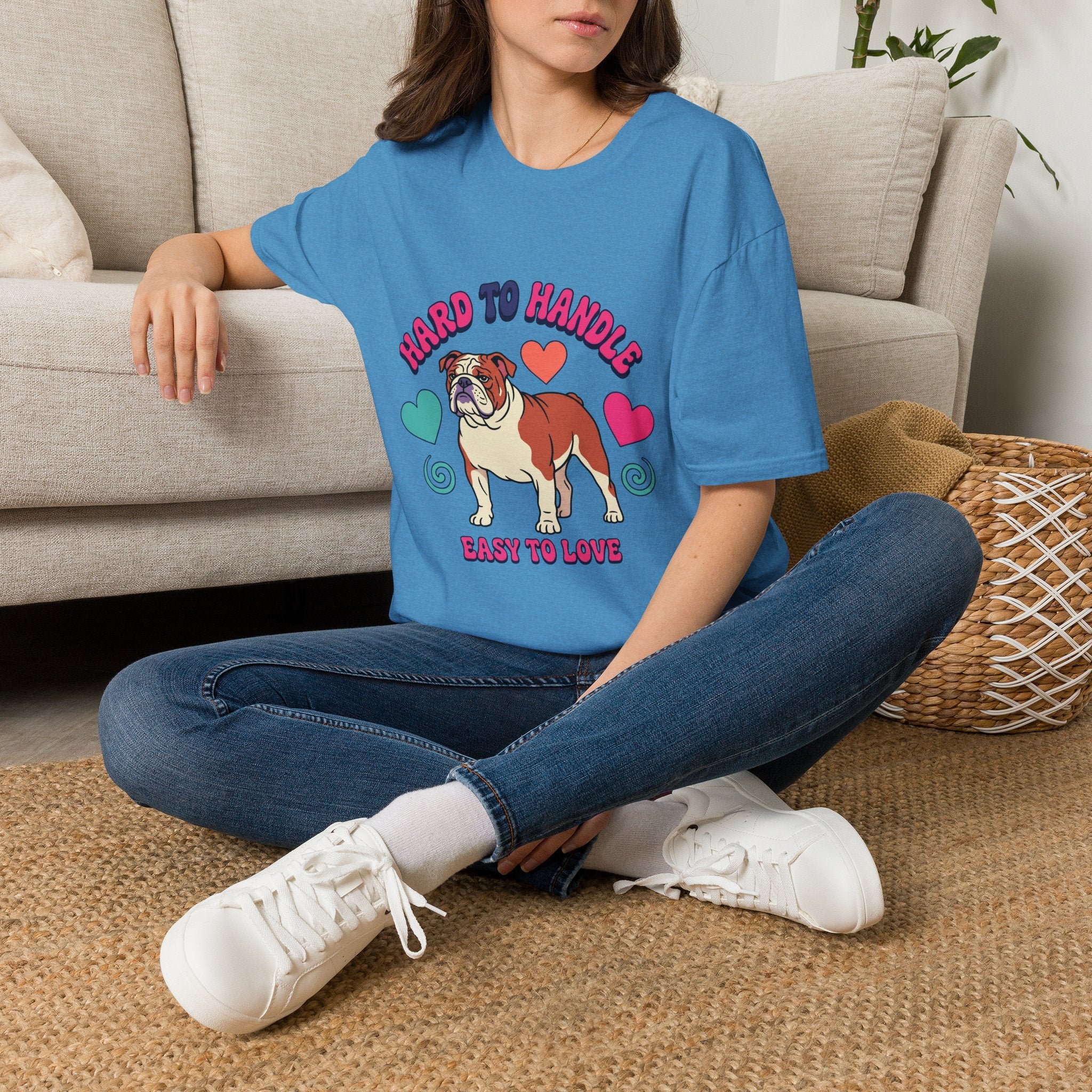 Bulldog "Hard to Handle, Easy to Love" T-Shirt