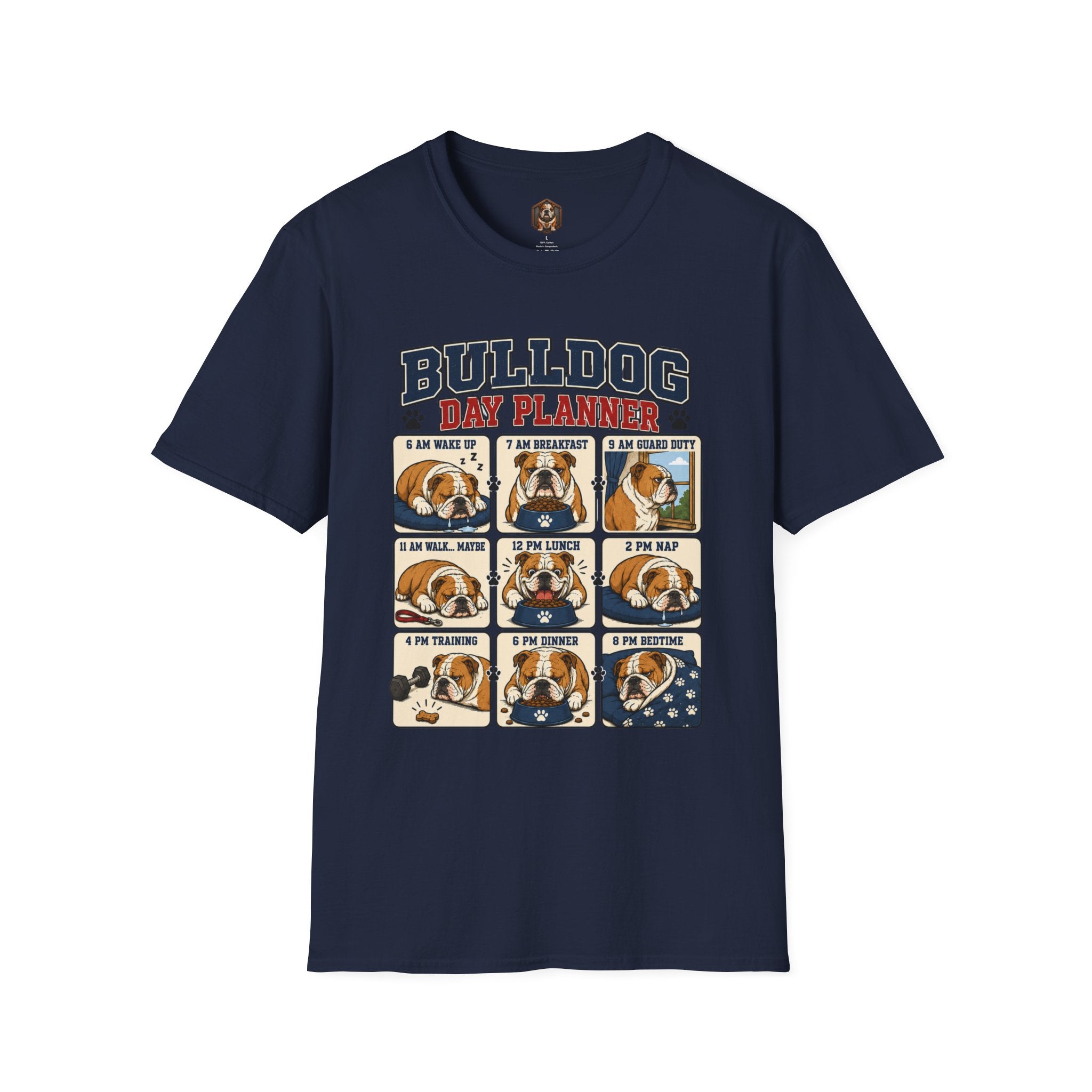 Bulldog Day Planner T-shirt