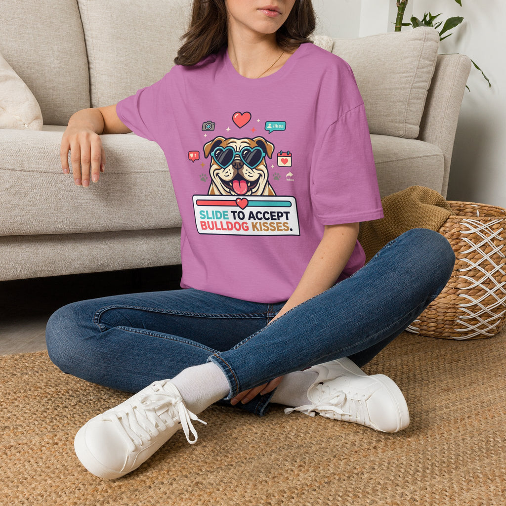 Slide to Accept Bulldog Kisses T-shirt