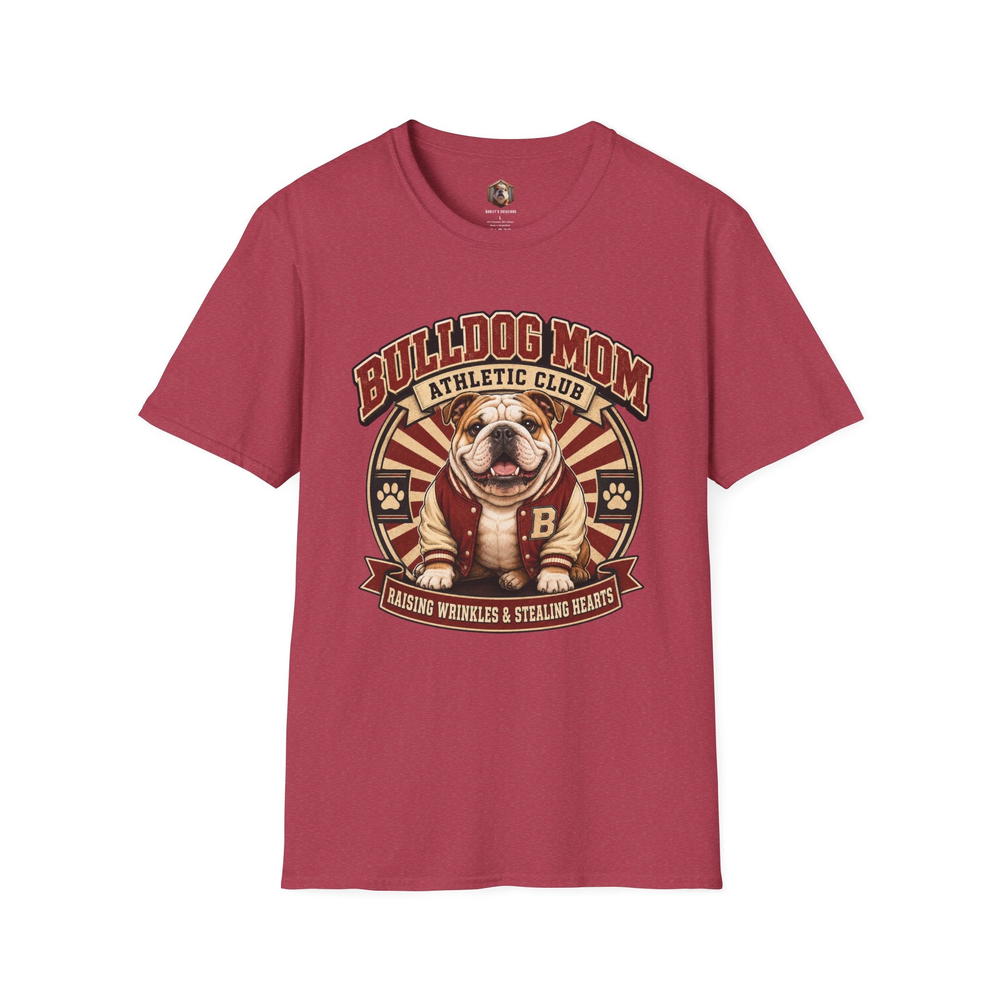 Bulldog Mom Athletic T-Shirt