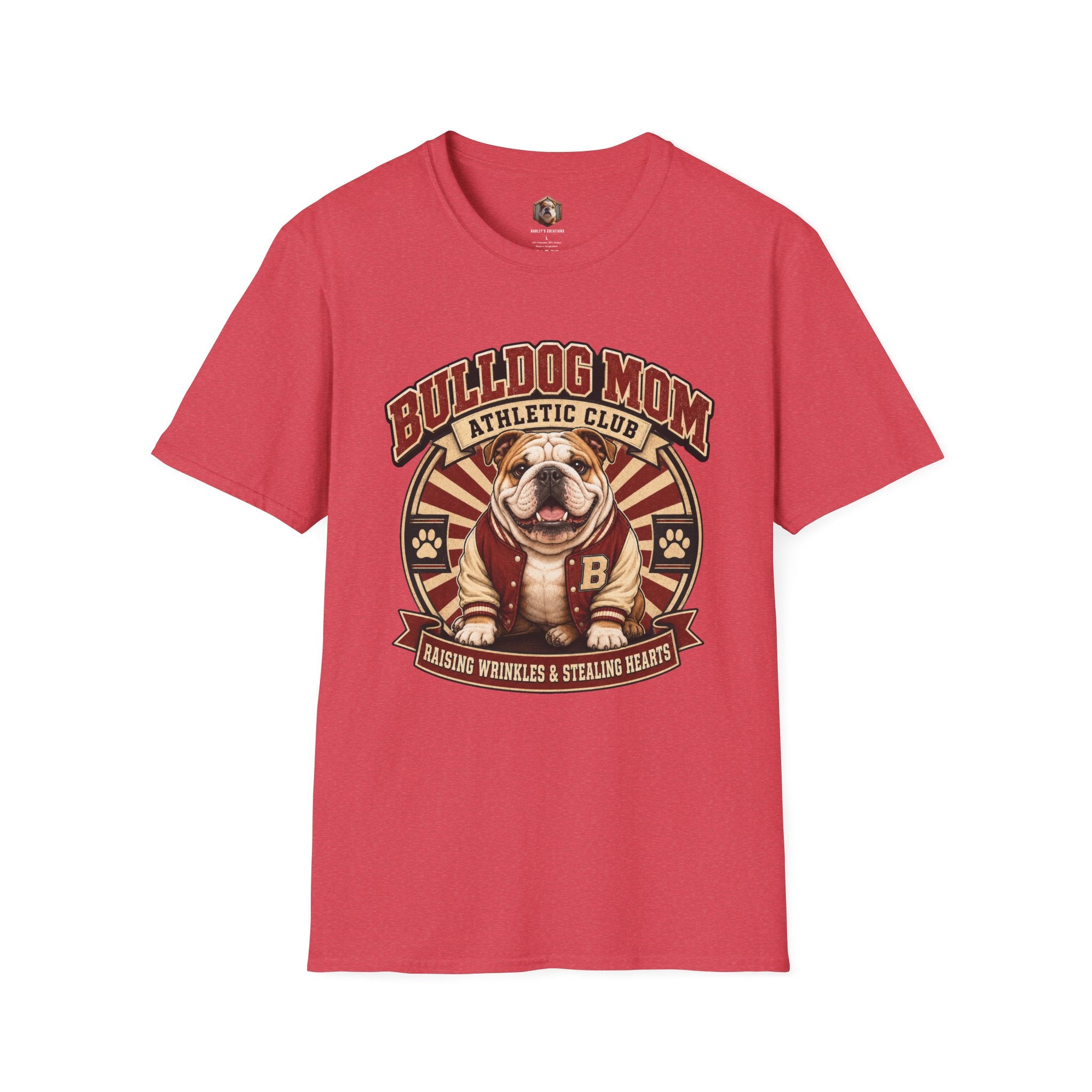 Bulldog Mom Athletic T-Shirt