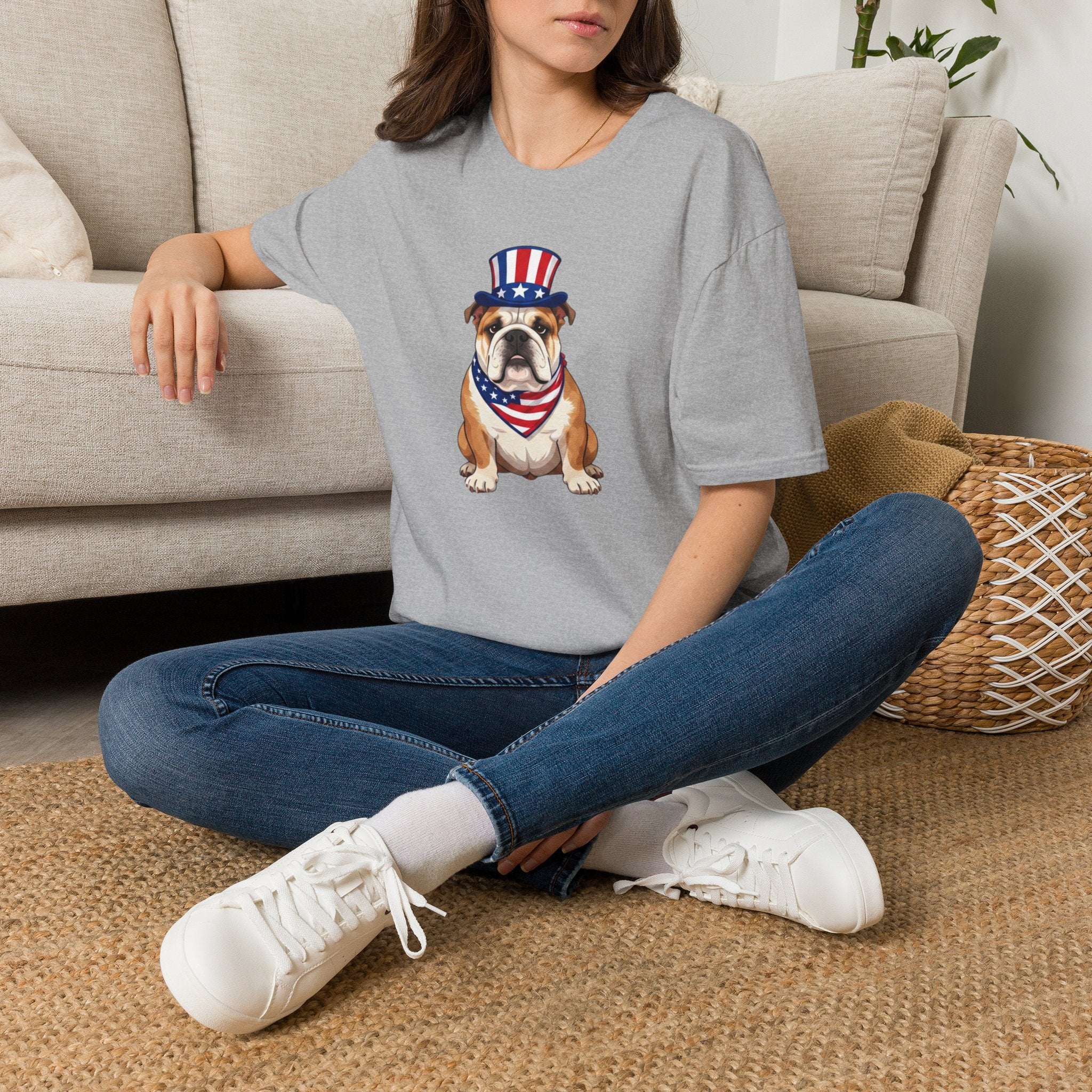Patriotic Bulldog T-Shirt
