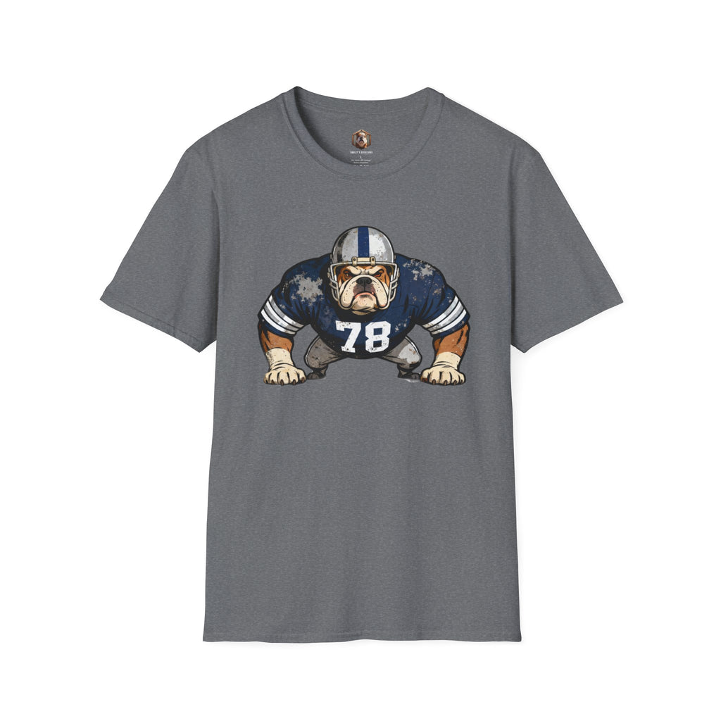 Bulldog Football Player T-Shirt