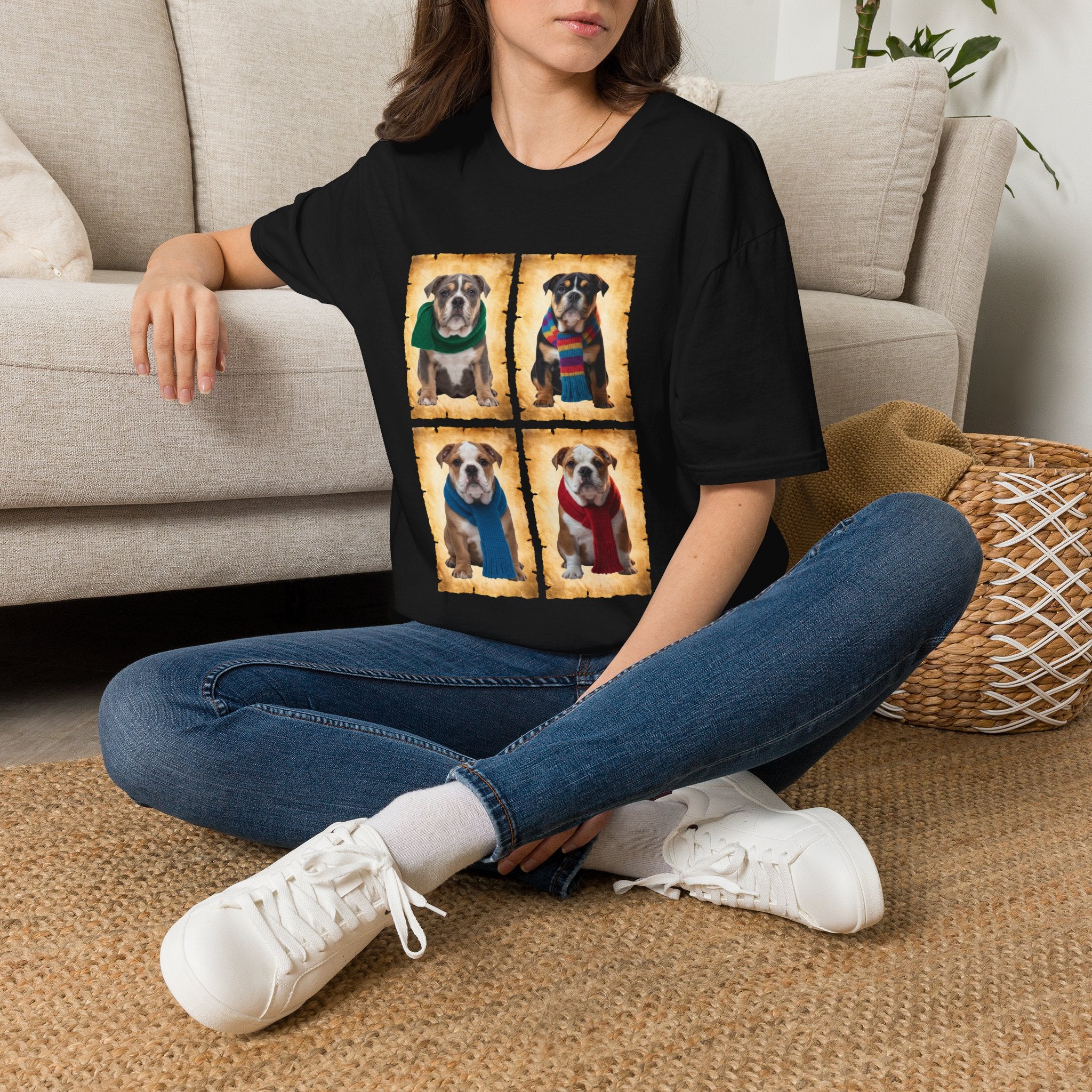 Four Bulldog Puppies T-Shirt