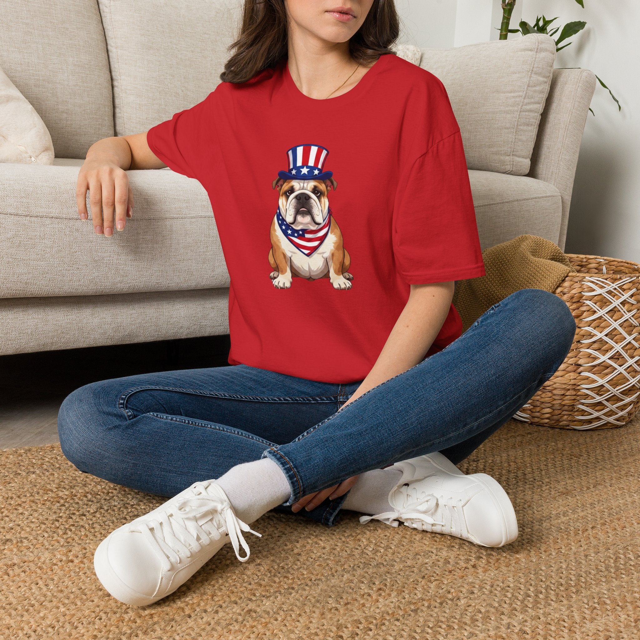 Patriotic Bulldog T-Shirt