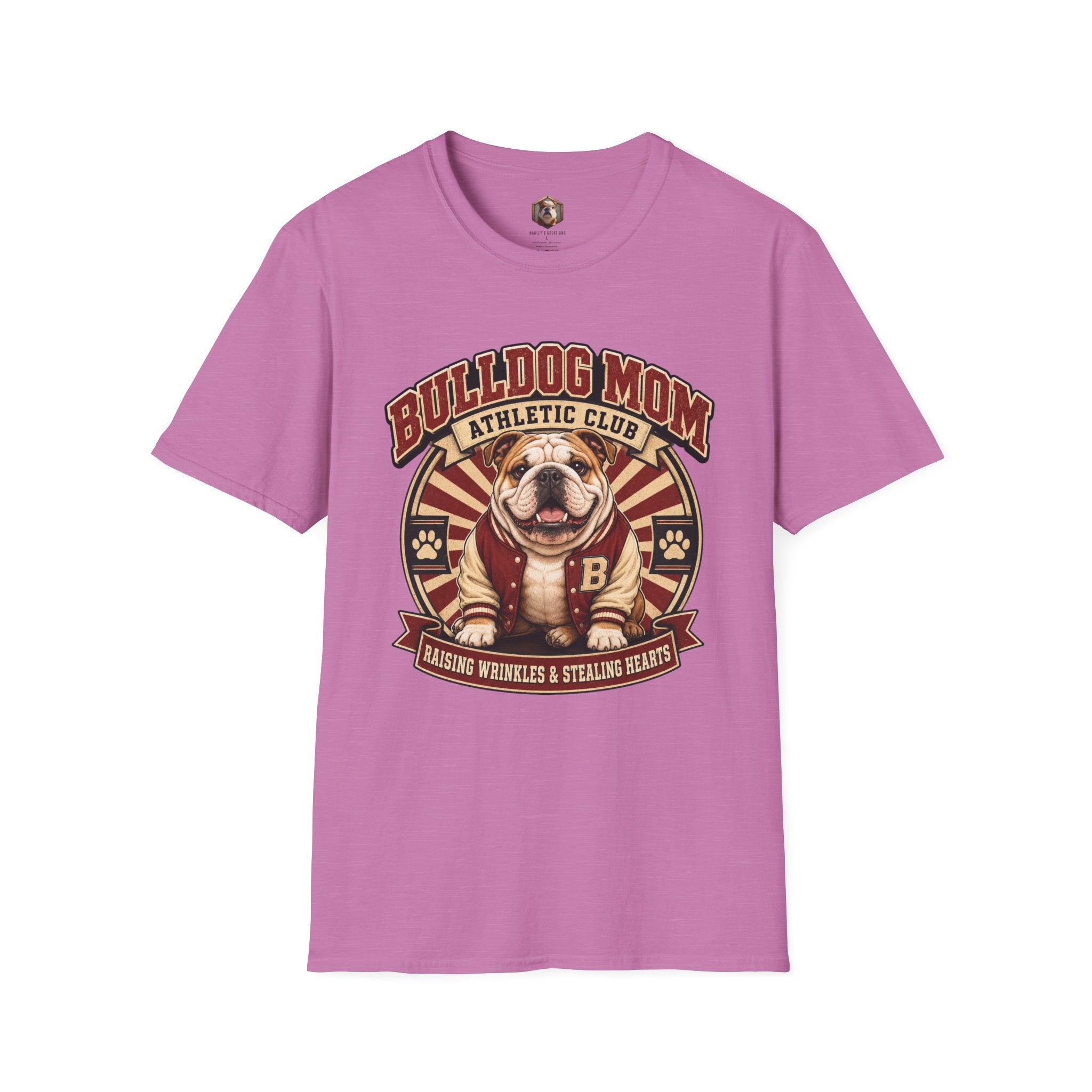 Bulldog Mom Athletic T-Shirt