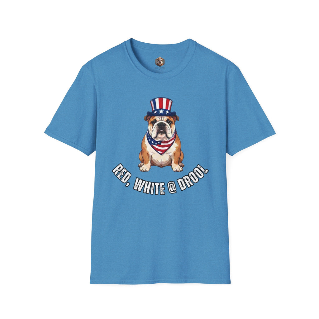 Red, White & Bulldog  T-Shirt
