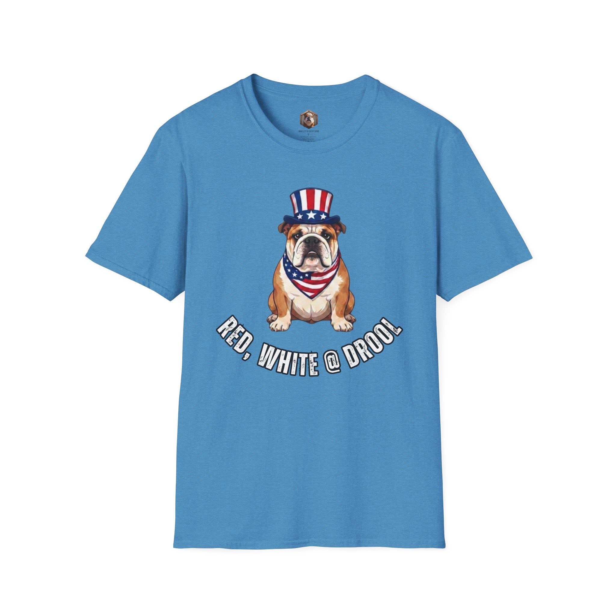 Red, White & Bulldog  T-Shirt