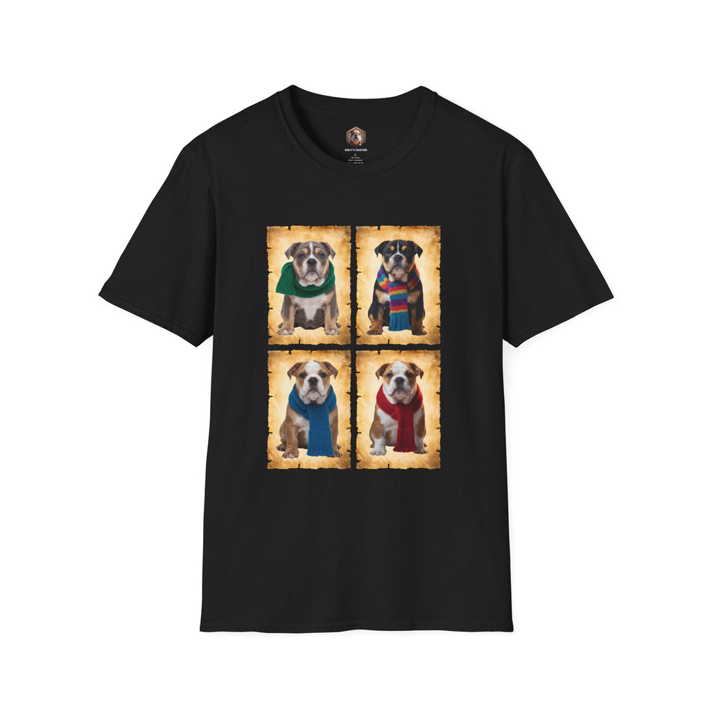 Four Bulldog Puppies T-Shirt