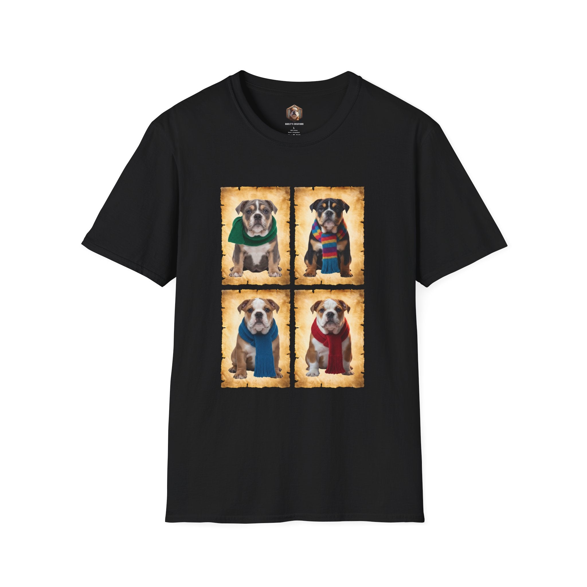 Four Bulldog Puppies T-Shirt