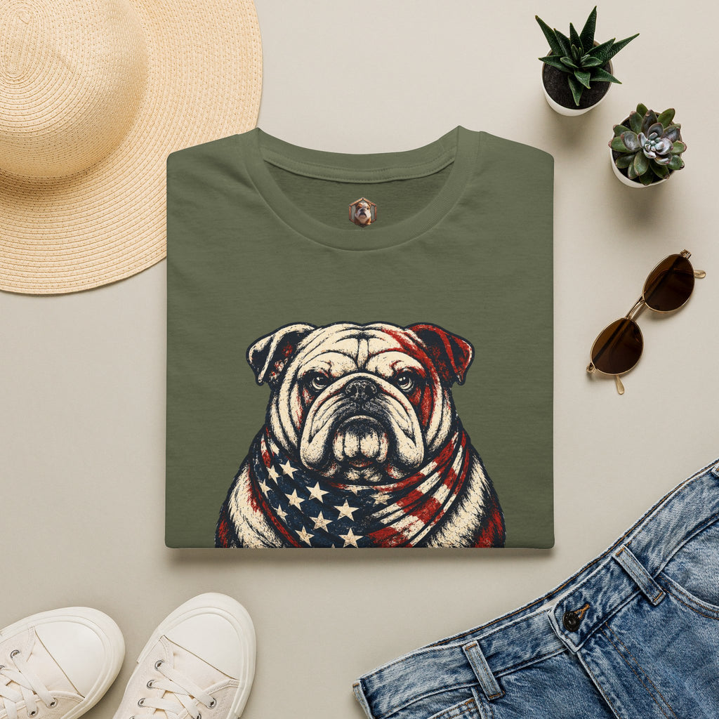 Patriotic Bulldog T-Shirt