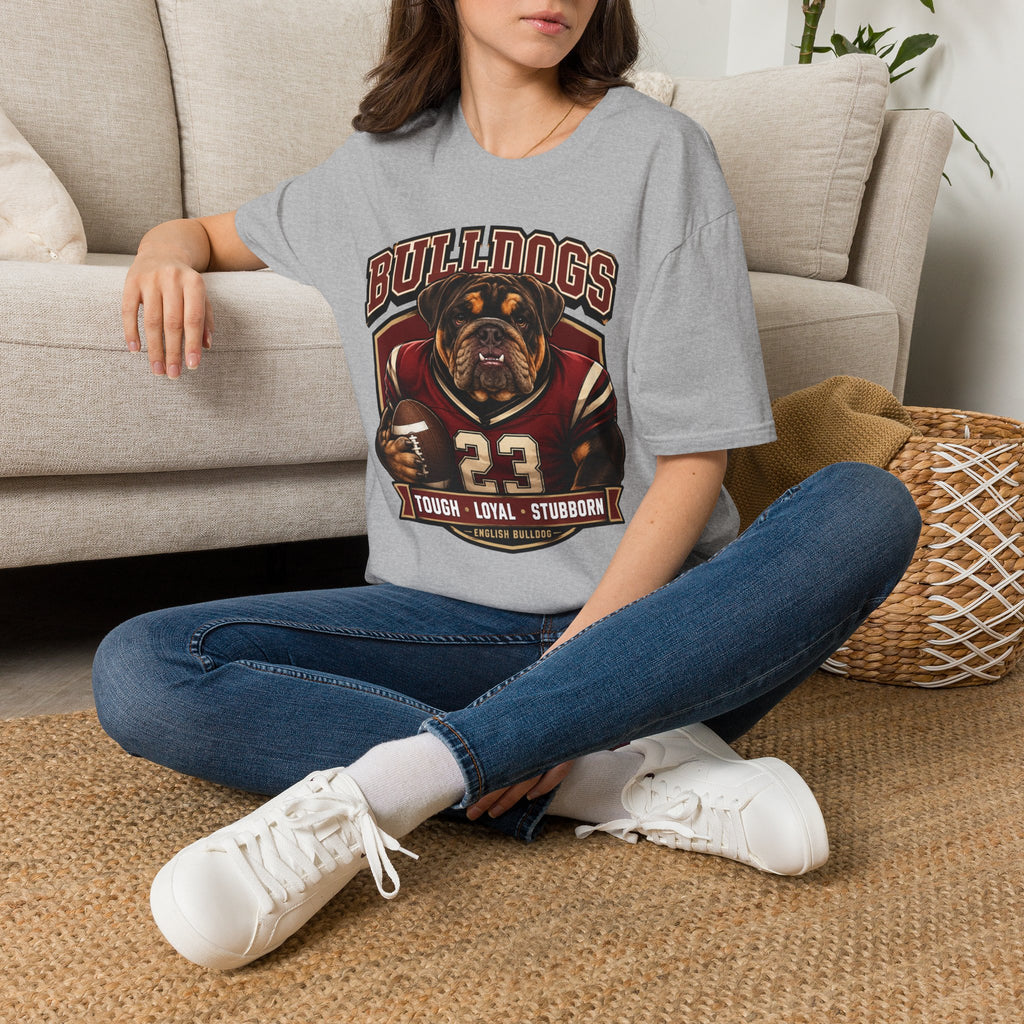 Bulldog Football Player T-Shirt