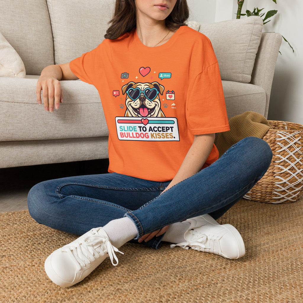 Slide to Accept Bulldog Kisses T-shirt