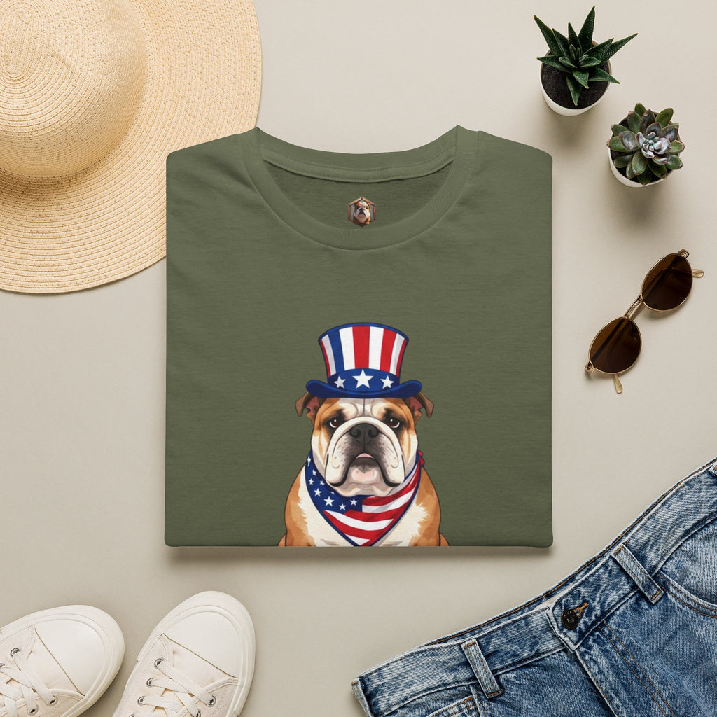 Patriotic Bulldog T-Shirt
