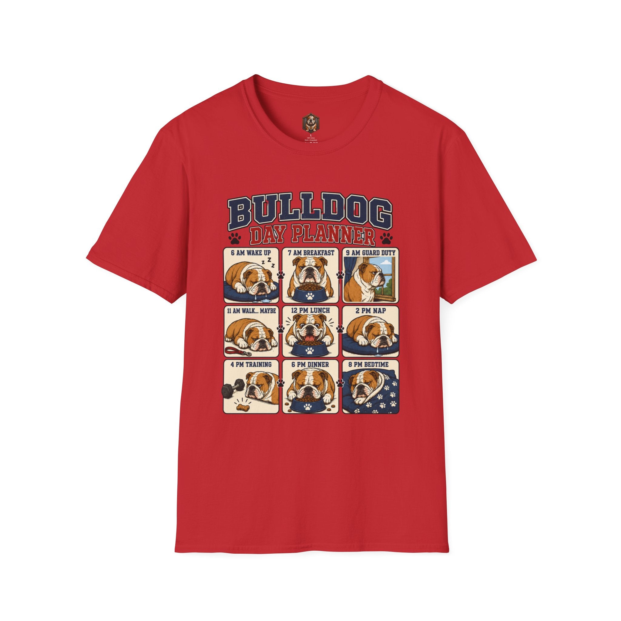 Bulldog Day Planner T-shirt