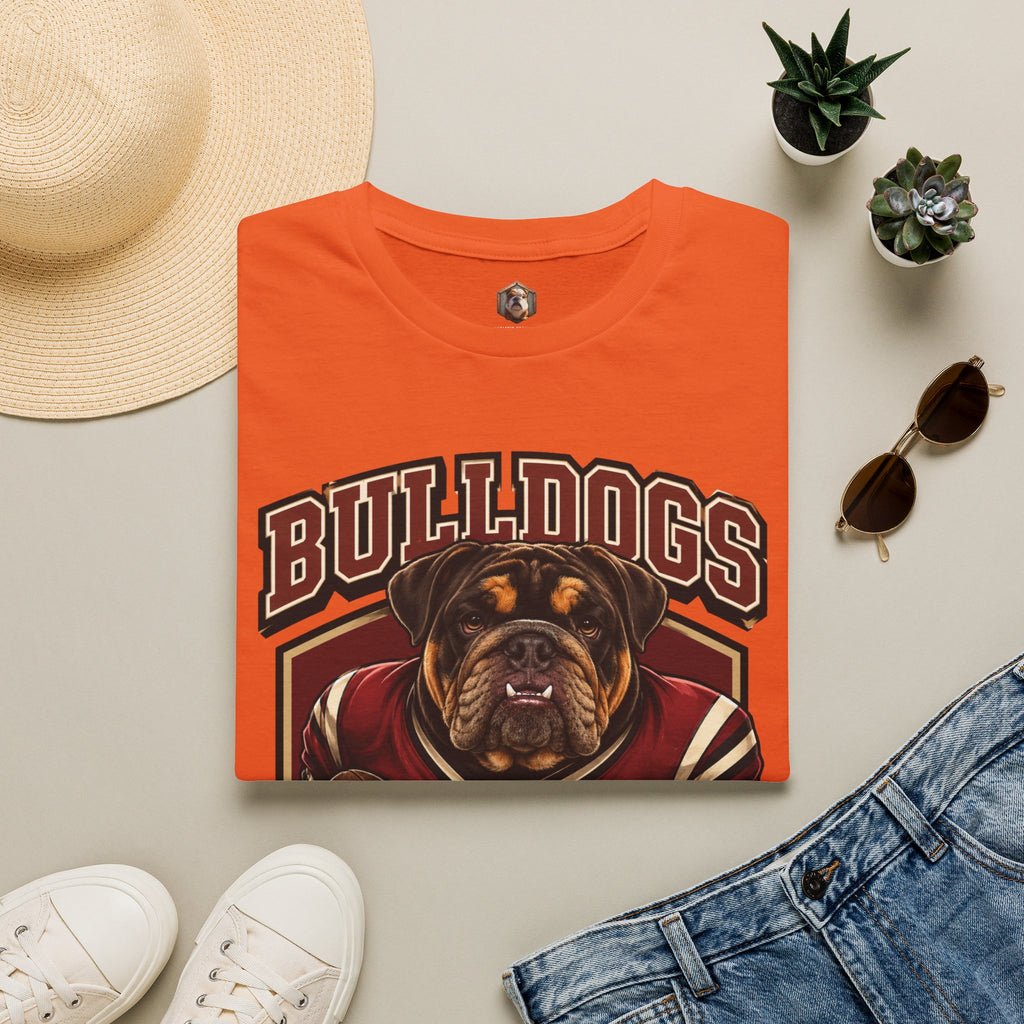 Bulldog Football Player T-Shirt