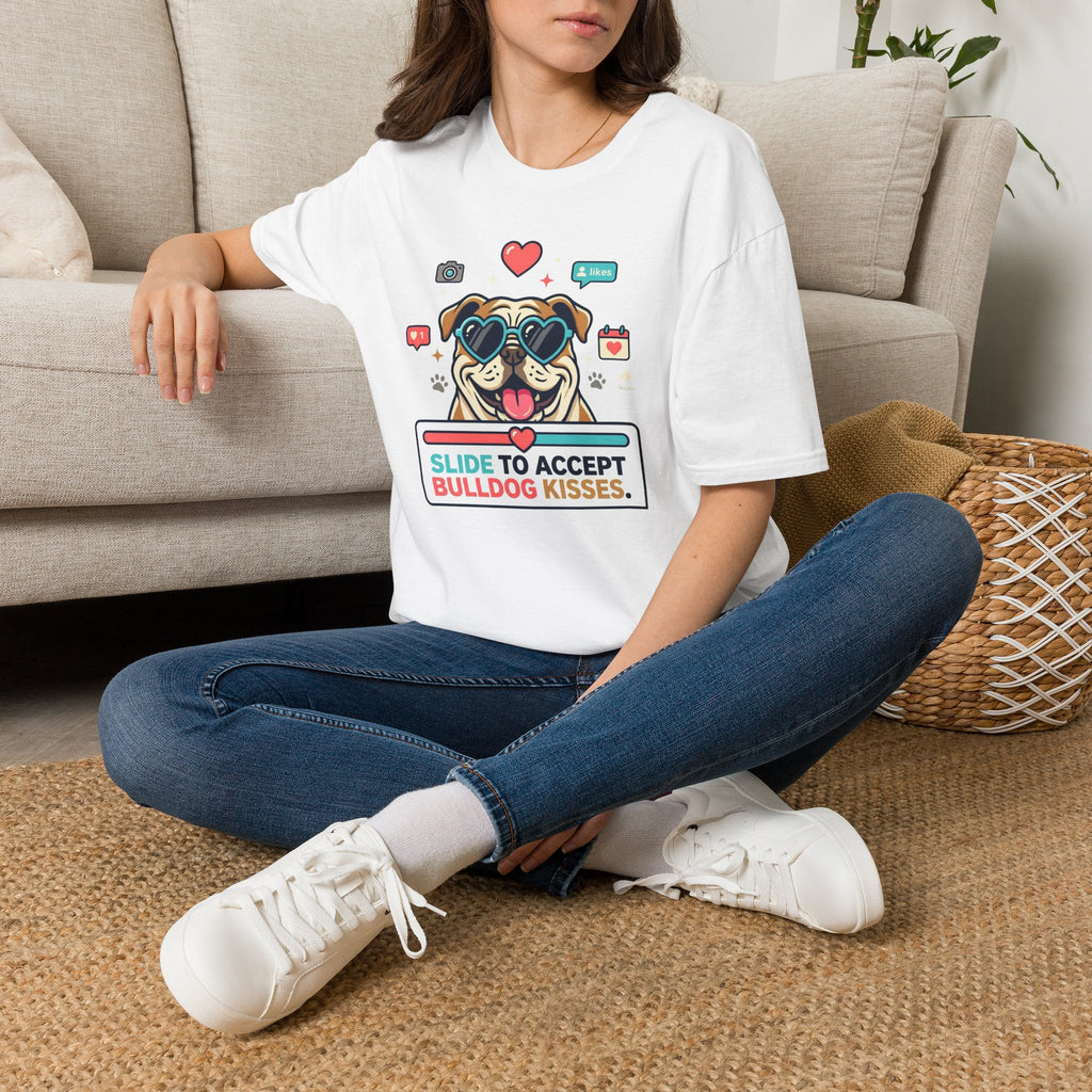 Slide to Accept Bulldog Kisses T-shirt