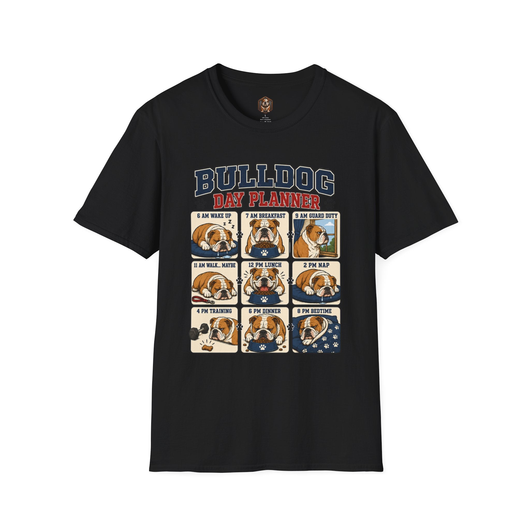 Bulldog Day Planner T-shirt