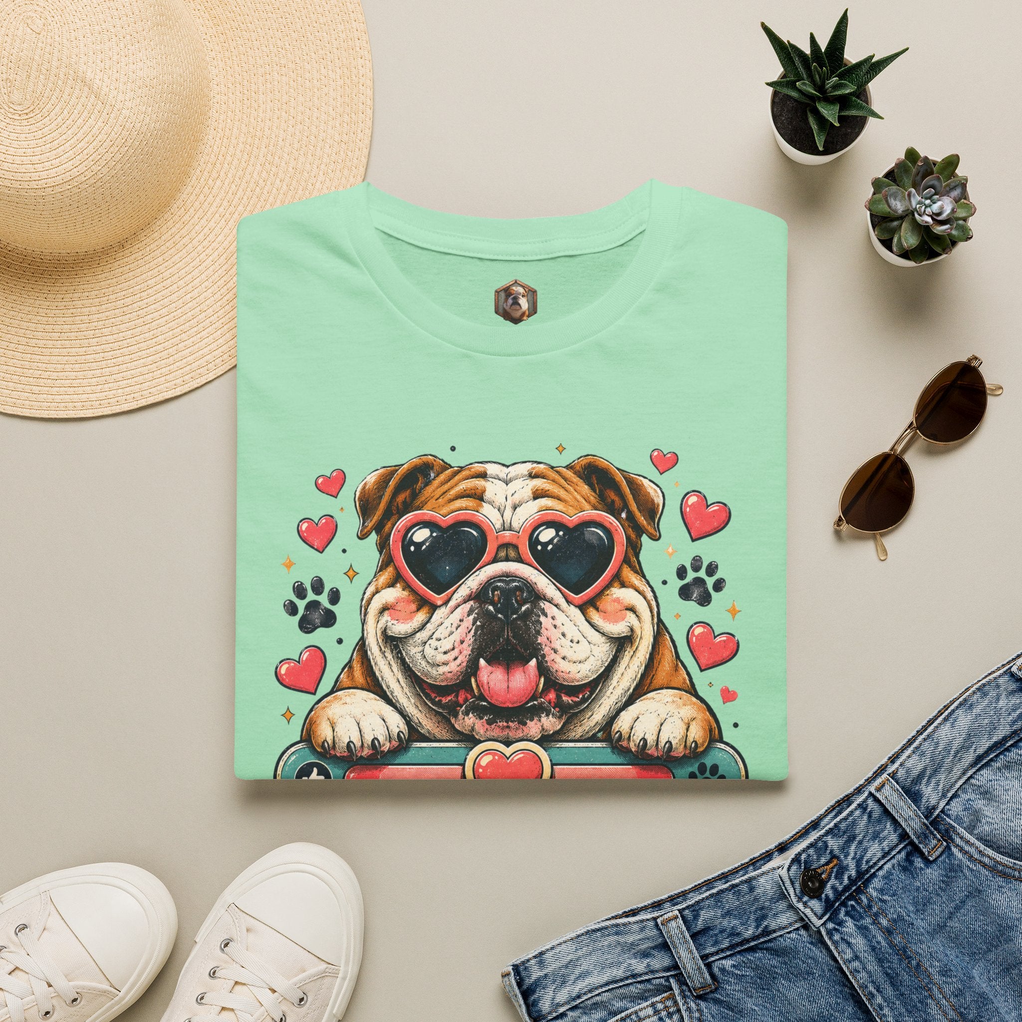 Bulldog Kisses T-shirt
