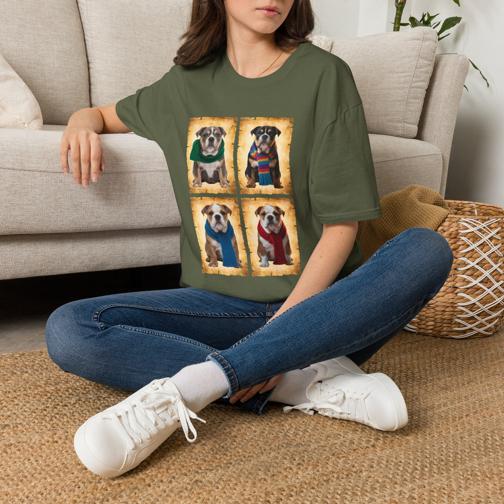 Four Bulldog Puppies T-Shirt