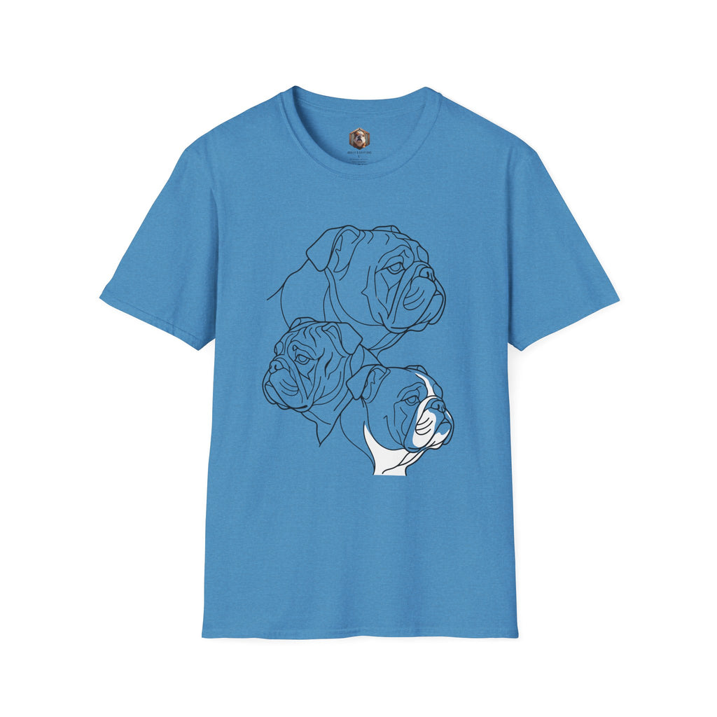 Bulldog Line Art T‑Shirt