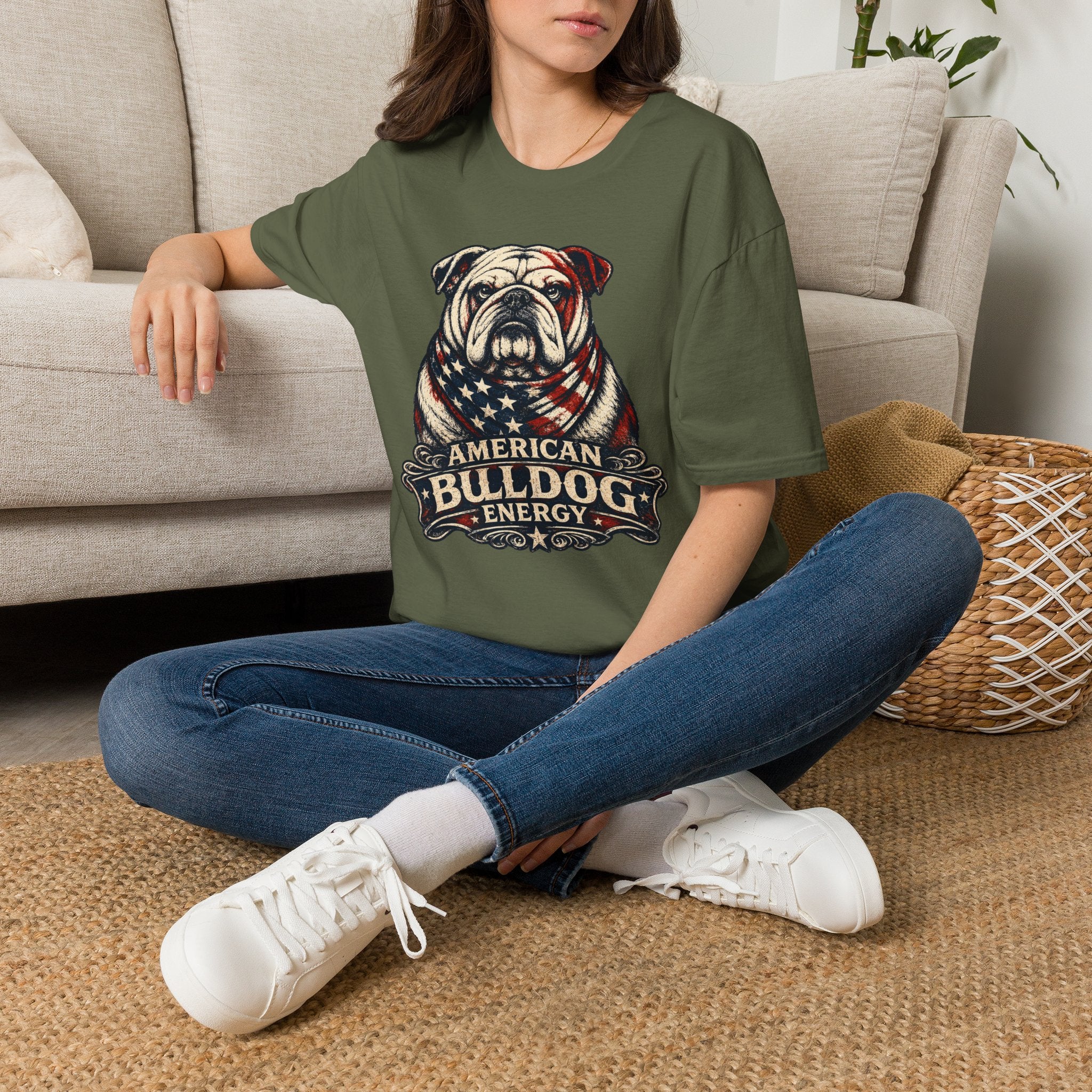 Patriotic Bulldog T-Shirt