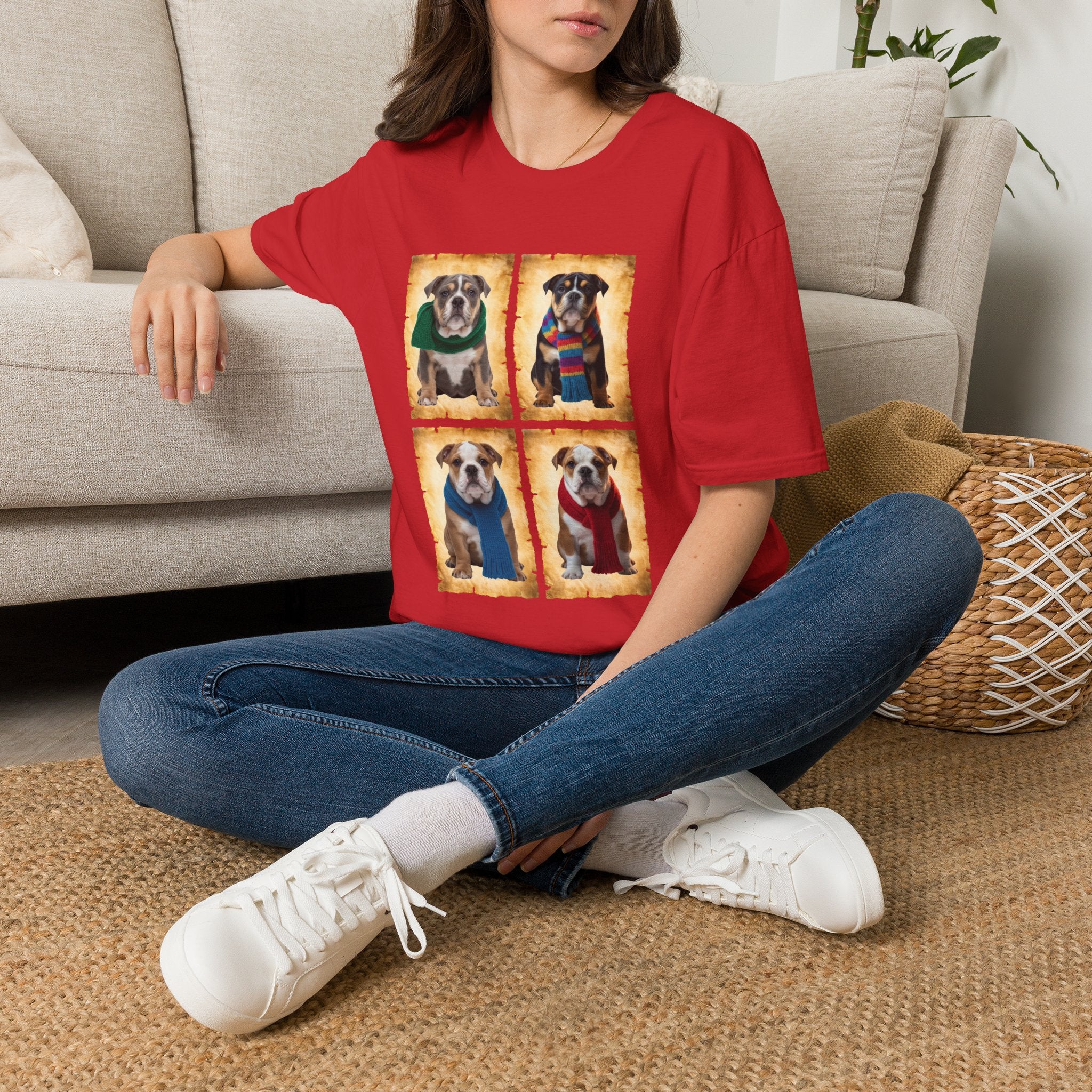 Four Bulldog Puppies T-Shirt