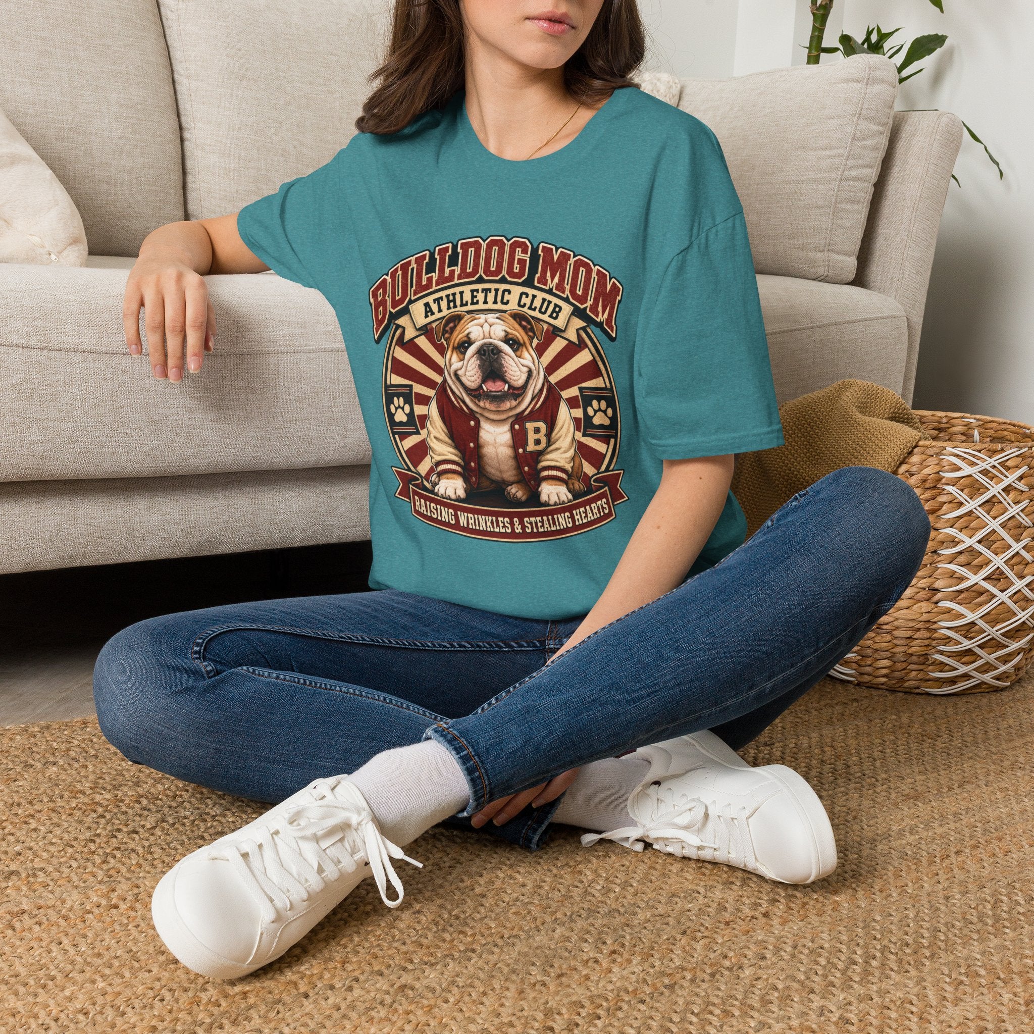 Bulldog Mom Athletic T-Shirt