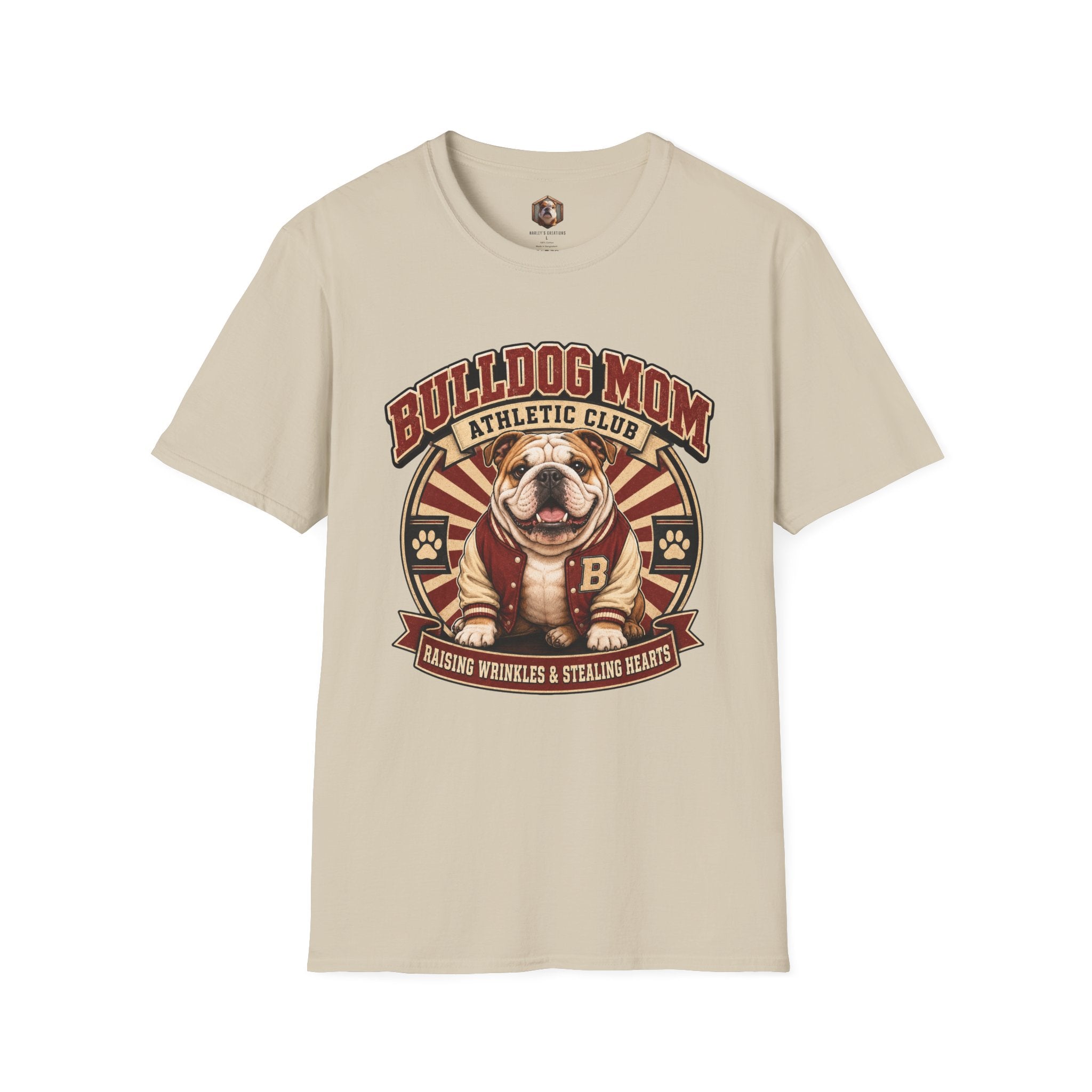 Bulldog Mom Athletic T-Shirt