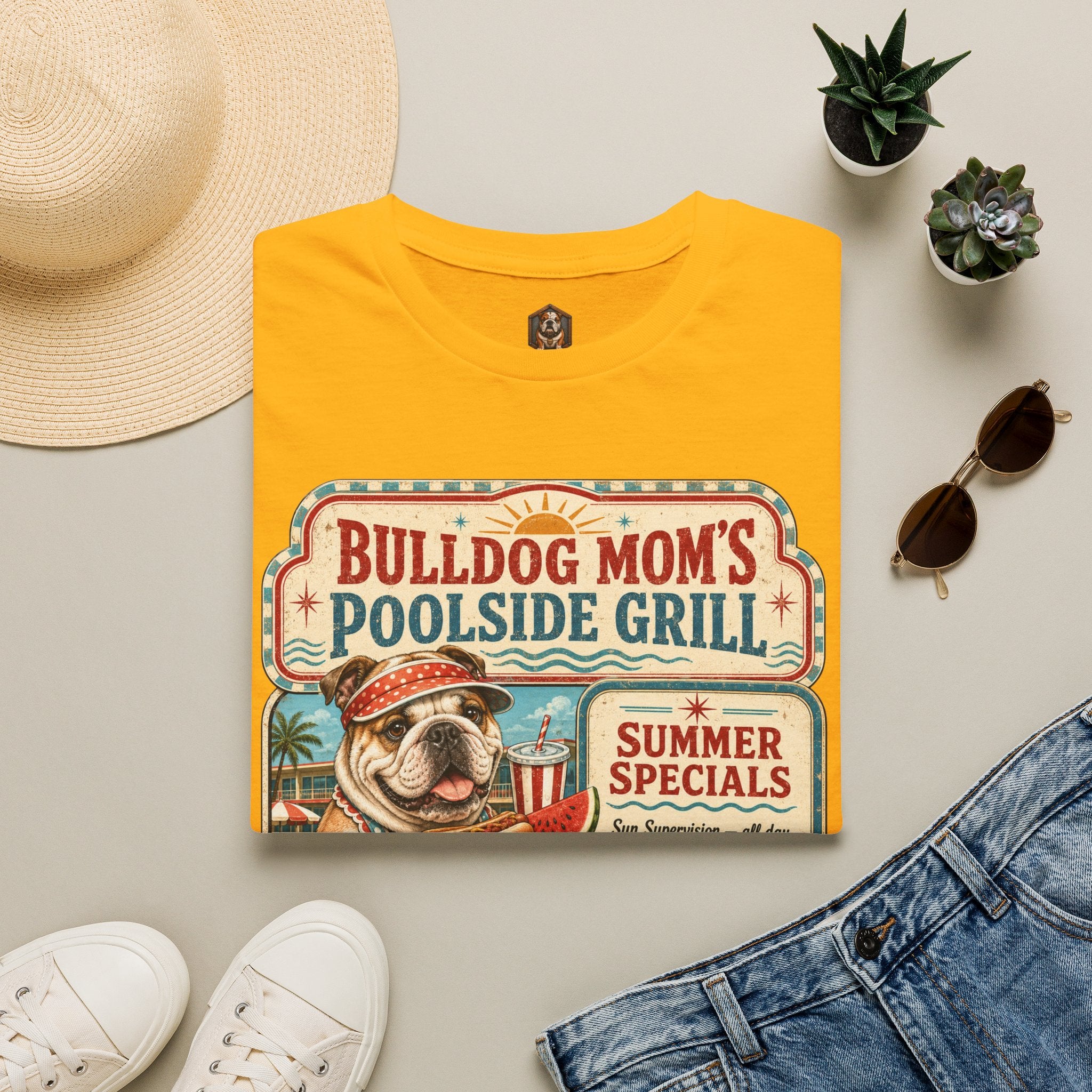 Bulldog Mom's Poolside Grill T-Shirt